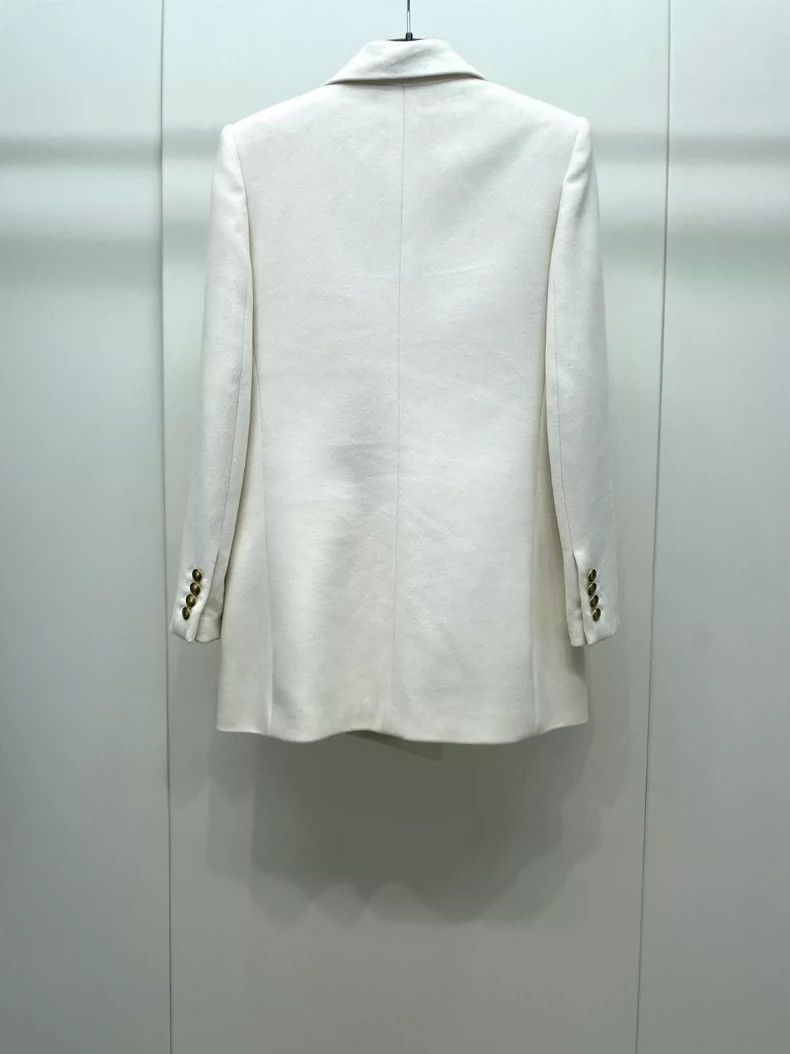 Saint Laurent Paris Saint Laurent Double-Breasted Wool Blazer-2506 Size US S / EU 44-46 / 1 - 3 Thumbnail