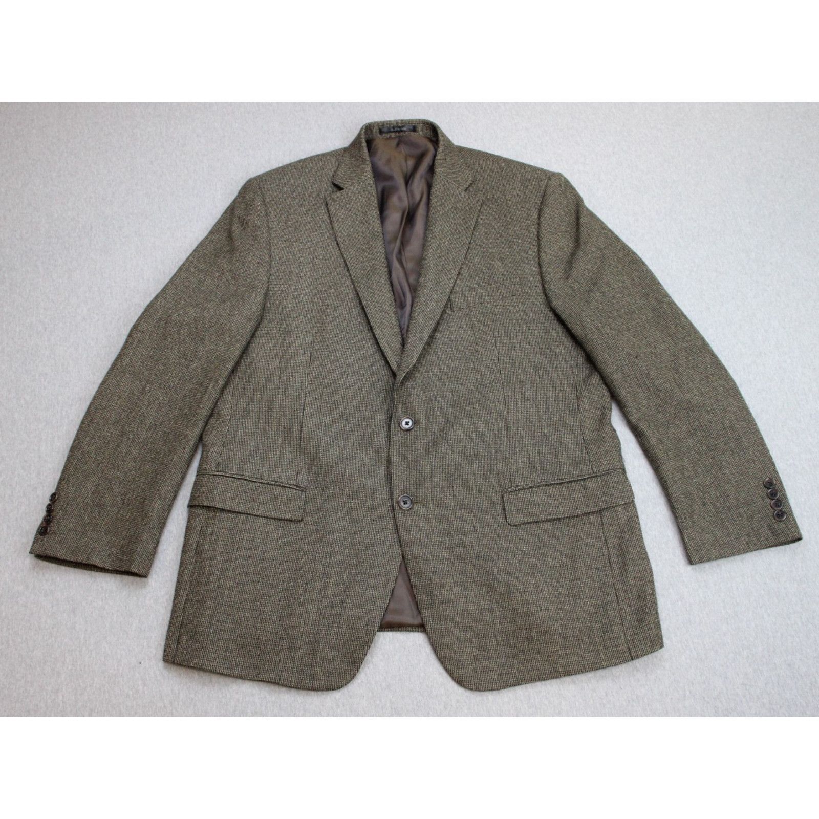 Ralph Lauren Lauren Ralph Lauren Blazer Men's 44R Houndstooth 100% Wool Size 44R - 2 Thumbnail