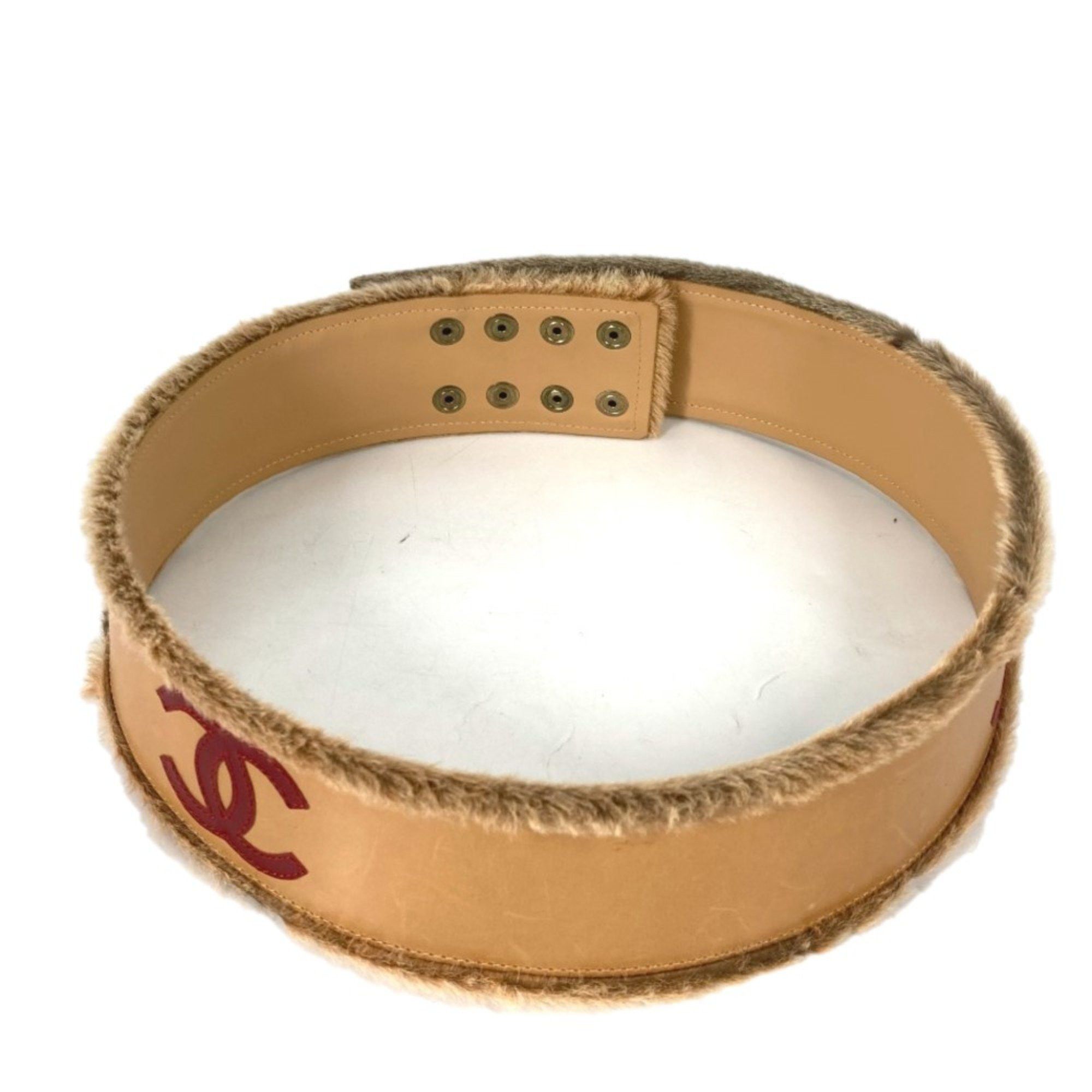 Chanel Chanel 01A belt Beige RedBased Size ONE SIZE - 1 Thumbnail