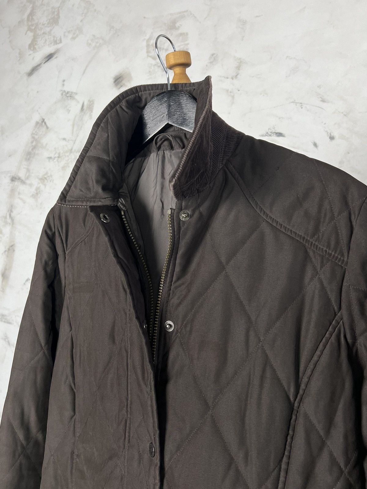 Barbour Vintage Barbour Brown Quilted Jacket Size Uk 18 USA 14 Size XL / US 12-14 / IT 48-50 - 3 Thumbnail