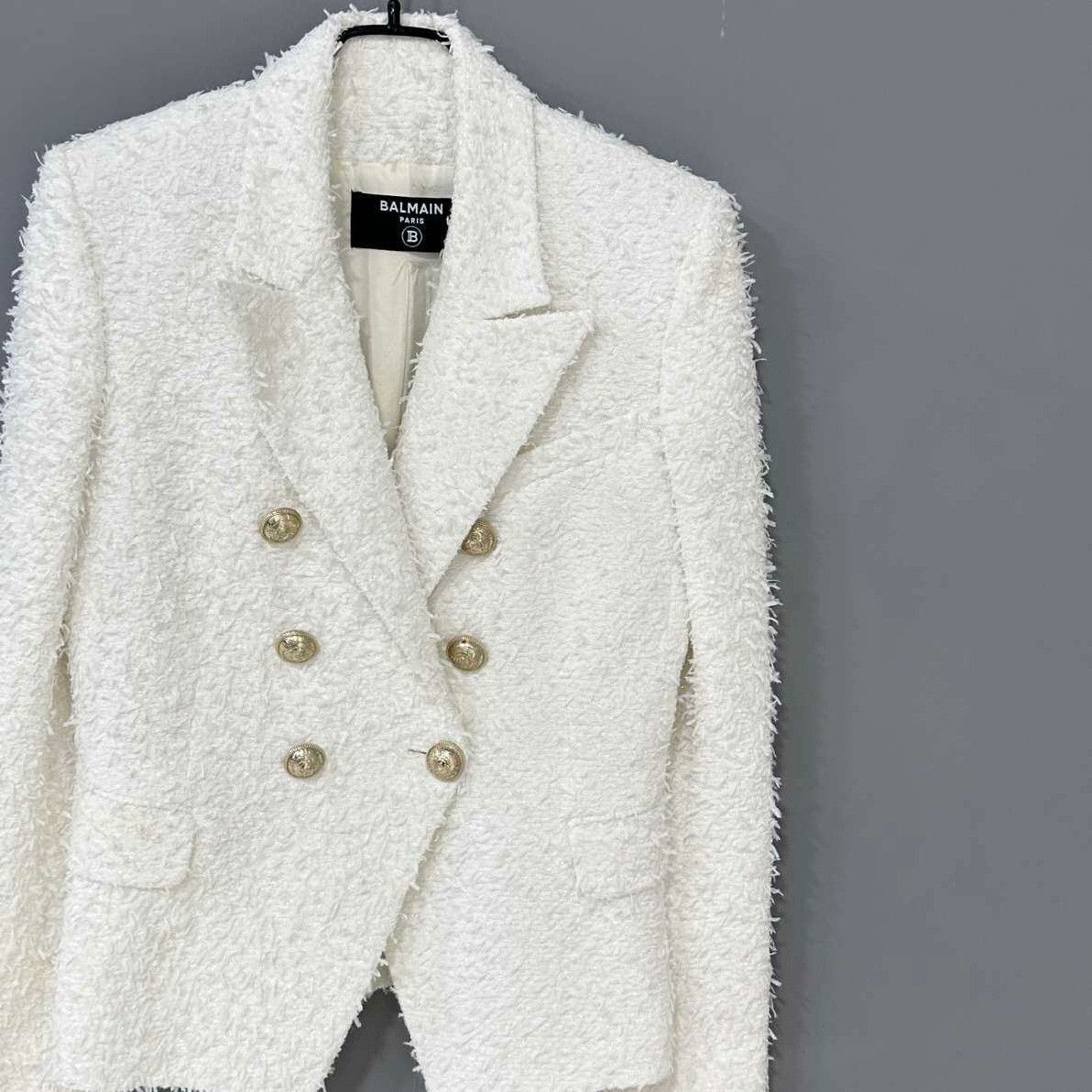 Balmain Balmain White Jacket XS Women Size XS / US 0-2 / IT 36-38 - 1 Thumbnail