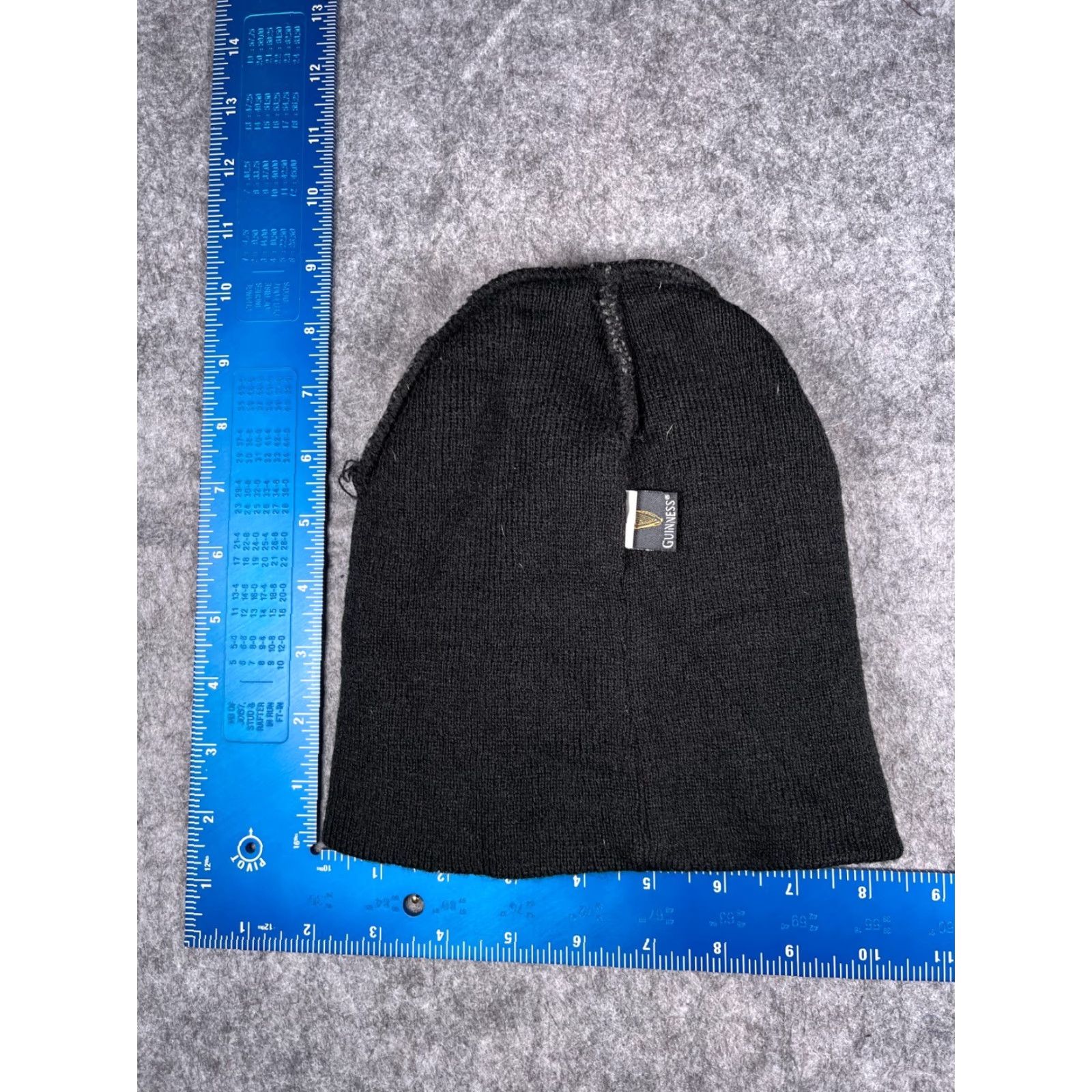 Vintage Guinness Beanie Hat Adult One Size Gray Black Knit Acrylic Beer Ireland Vintage No Size ONE SIZE - 6 Thumbnail
