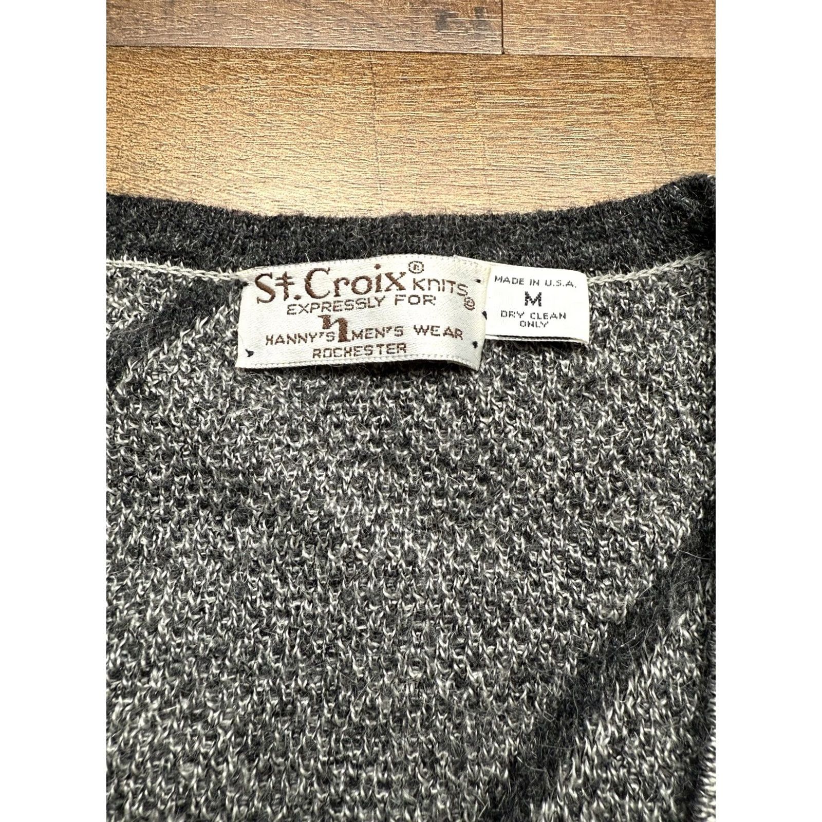 Coogi VTG St Croix Sweater Size Medium Mohair/Wool Knit Biggie Coogi Style 90s USA Mens Gray Crew Neck Pullover Size US M / EU 48-50 / 2 - 4 Thumbnail
