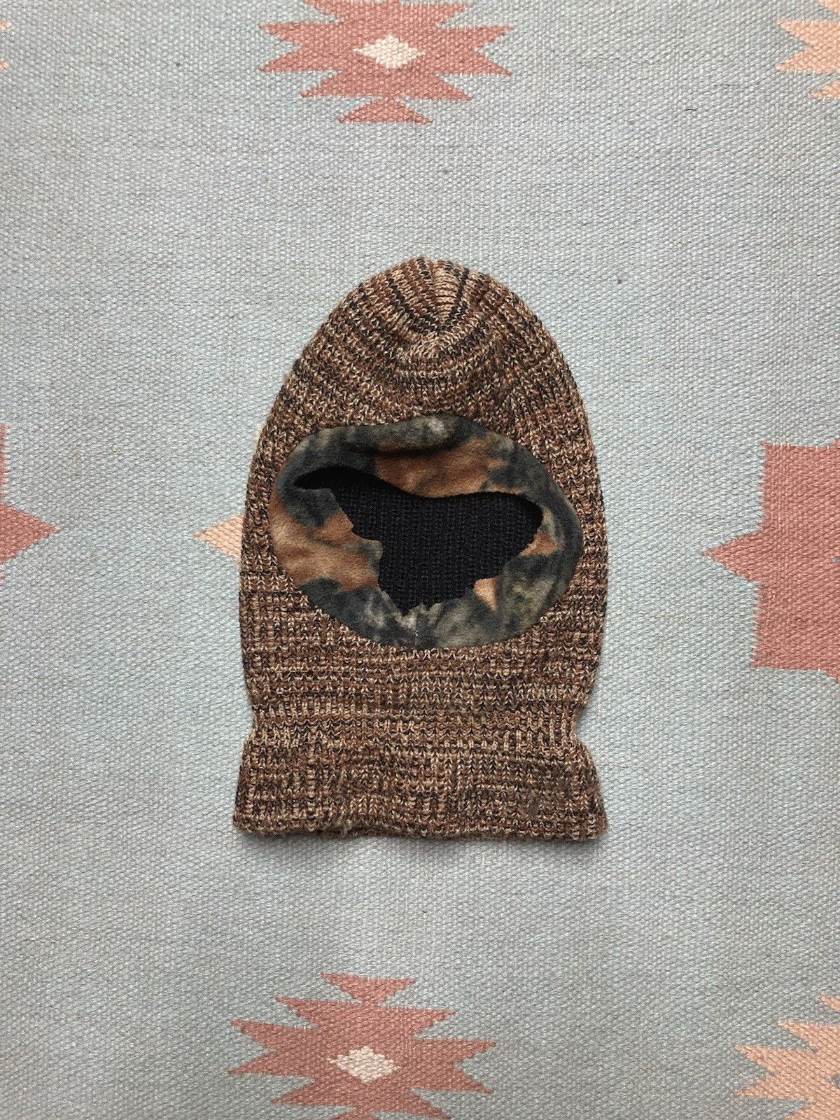 Realtree Vtg beanie balaclava camo realtree mossy oak knit face mask Size ONE SIZE - 1 Thumbnail