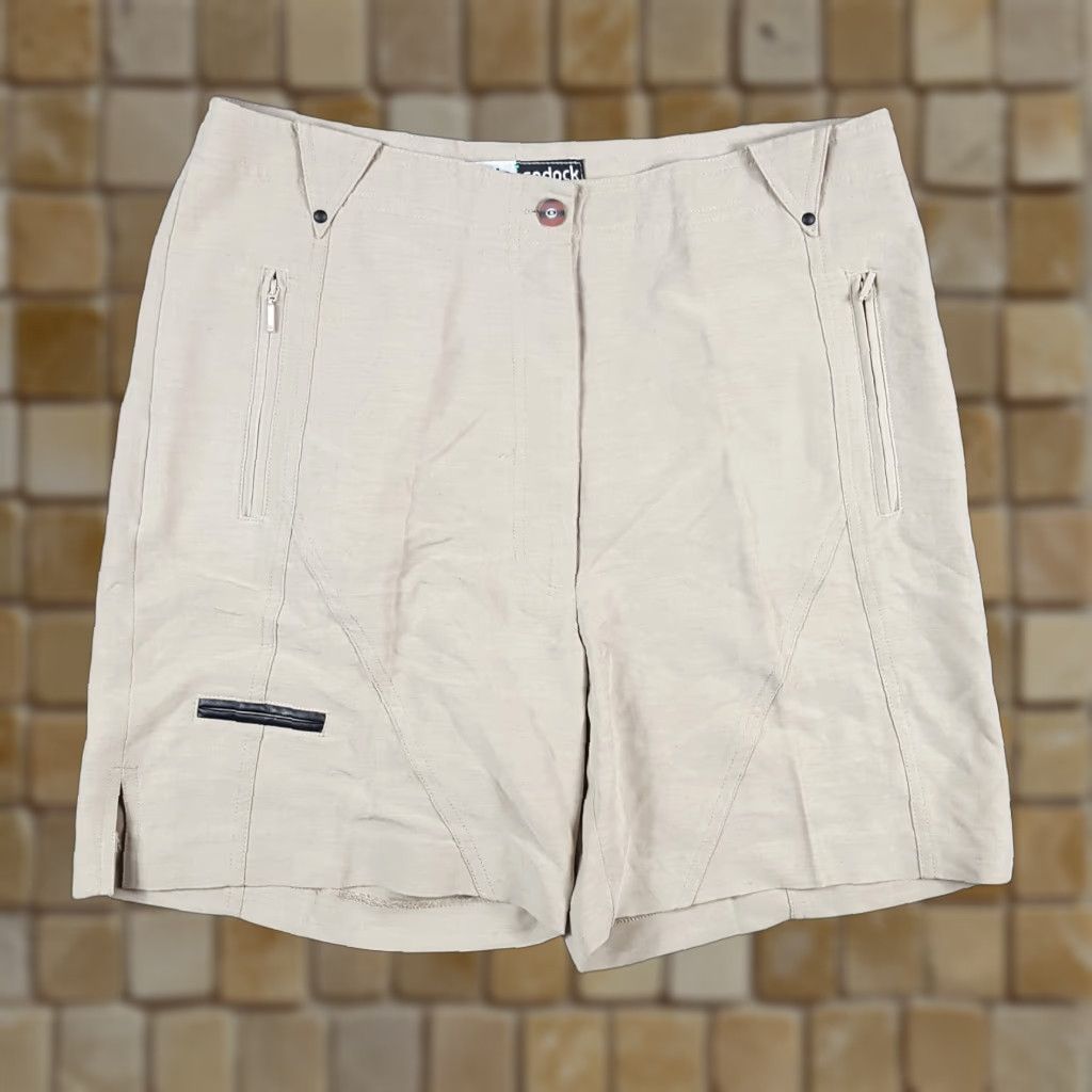 Vintage Y2K Preppy High Waist Relaxed Women's Size 12 Retro Chino Shorts Golf Pockets Size 34" / US 12 / IT 48 - 1 Thumbnail