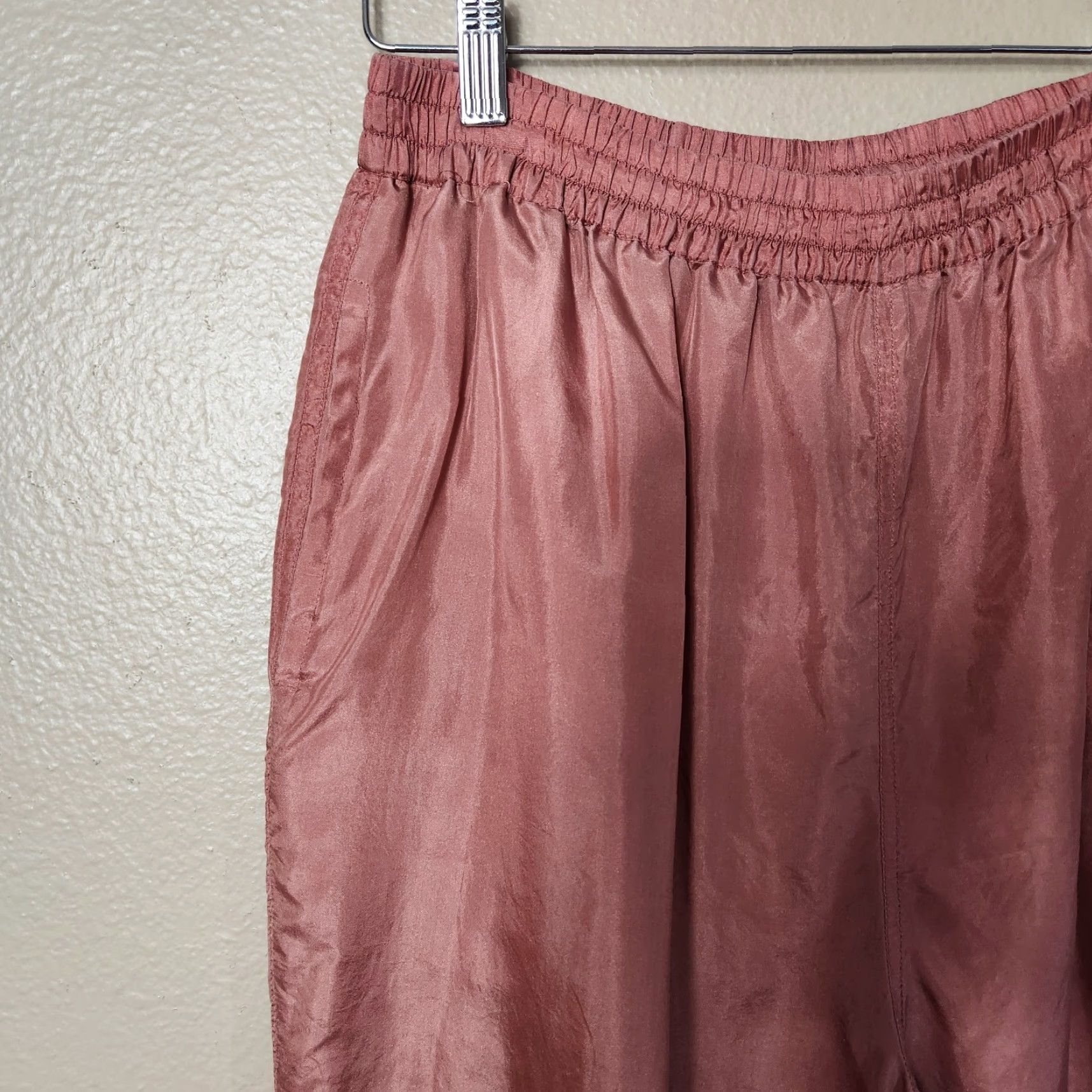 Vintage Vtg Stunt Womens Petite |LP| Pink 100% Silk 2 Piece Track Suit Size L / US 10 / IT 46 - 6 Thumbnail