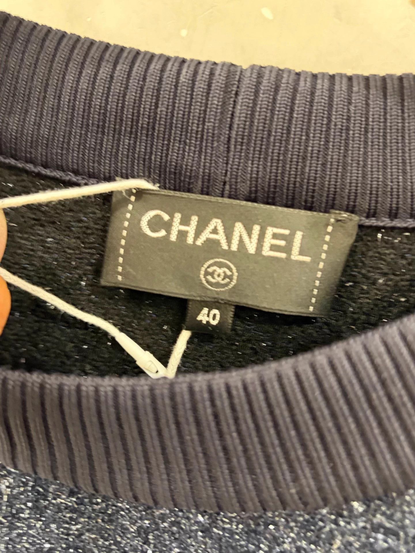 Chanel Chanel Starry Blue Knit Sweatshirt Stored 40 Size M / US 6-8 / IT 42-44 - 4 Thumbnail
