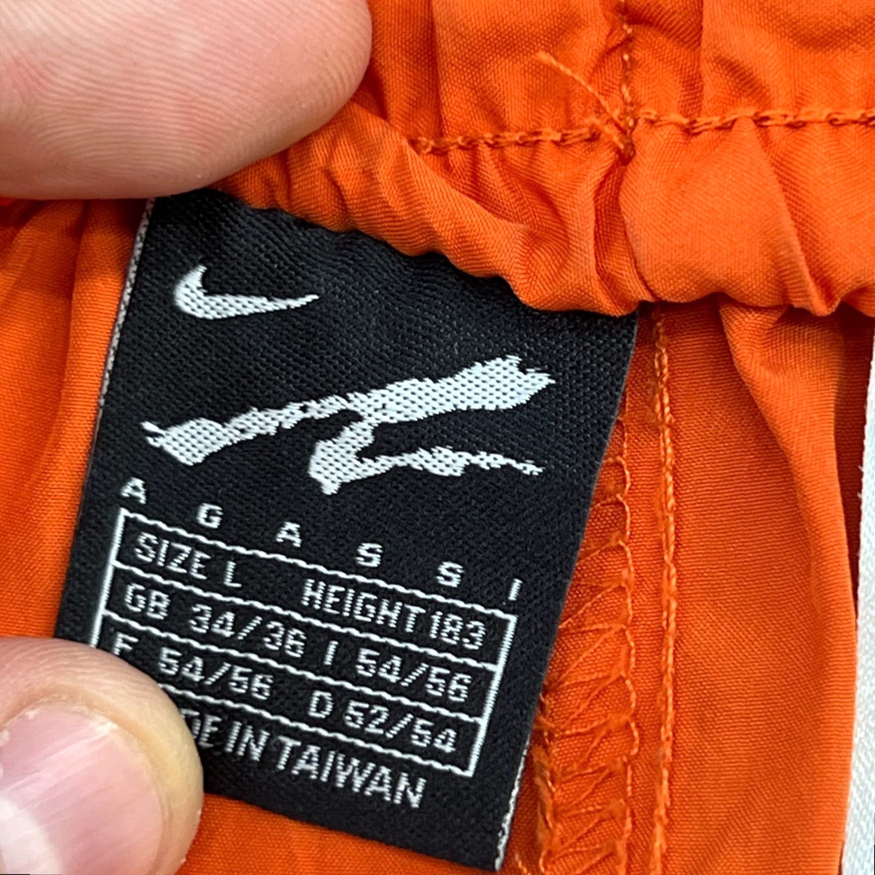 Nike Nike Agassi Mens Tennis Shorts L Orange Vintage Swoosh Athletic VTG Y2K Size US 33 - 5 Thumbnail