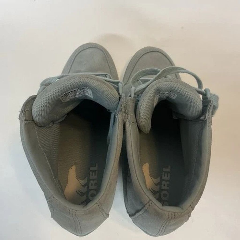 SOREL Sorel Out N About Blue Suede Lace Up Wedge Booties Women 10 Size US 10 / IT 40 - 6 Thumbnail