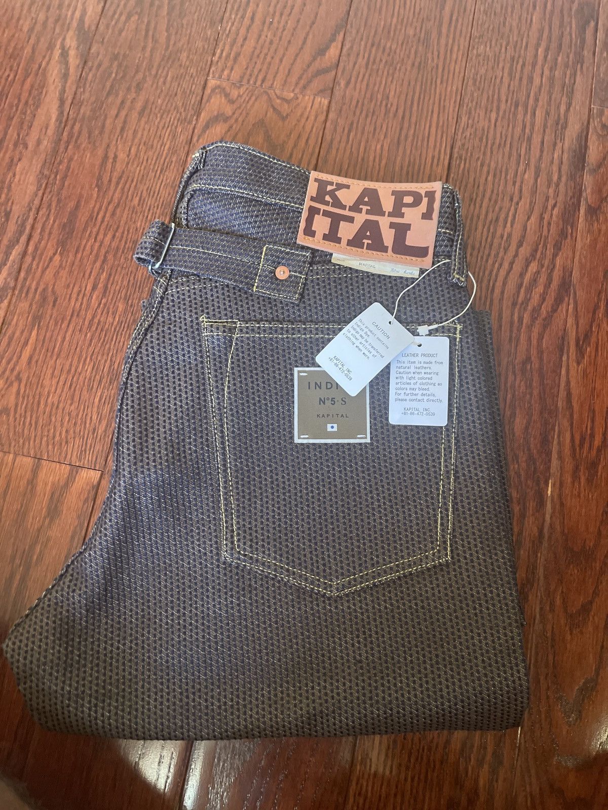 Pre-owned Kapital Century Denim Índigo 5 Jeans New With Tag Raw Japan In Indigo