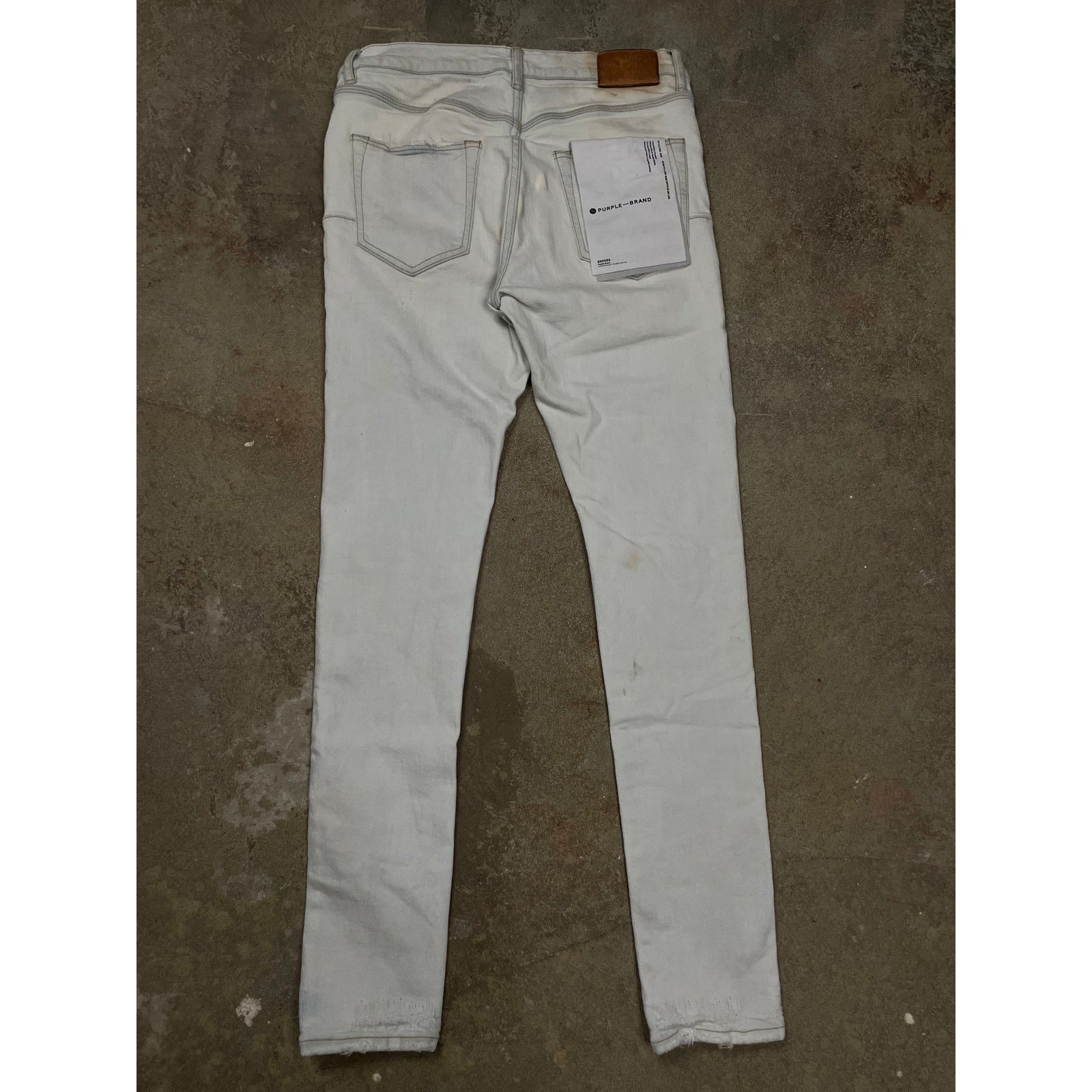 Purple Purple Jeans White Olive Stitch Used 30 Size US 30 / EU 46 - 2 Thumbnail