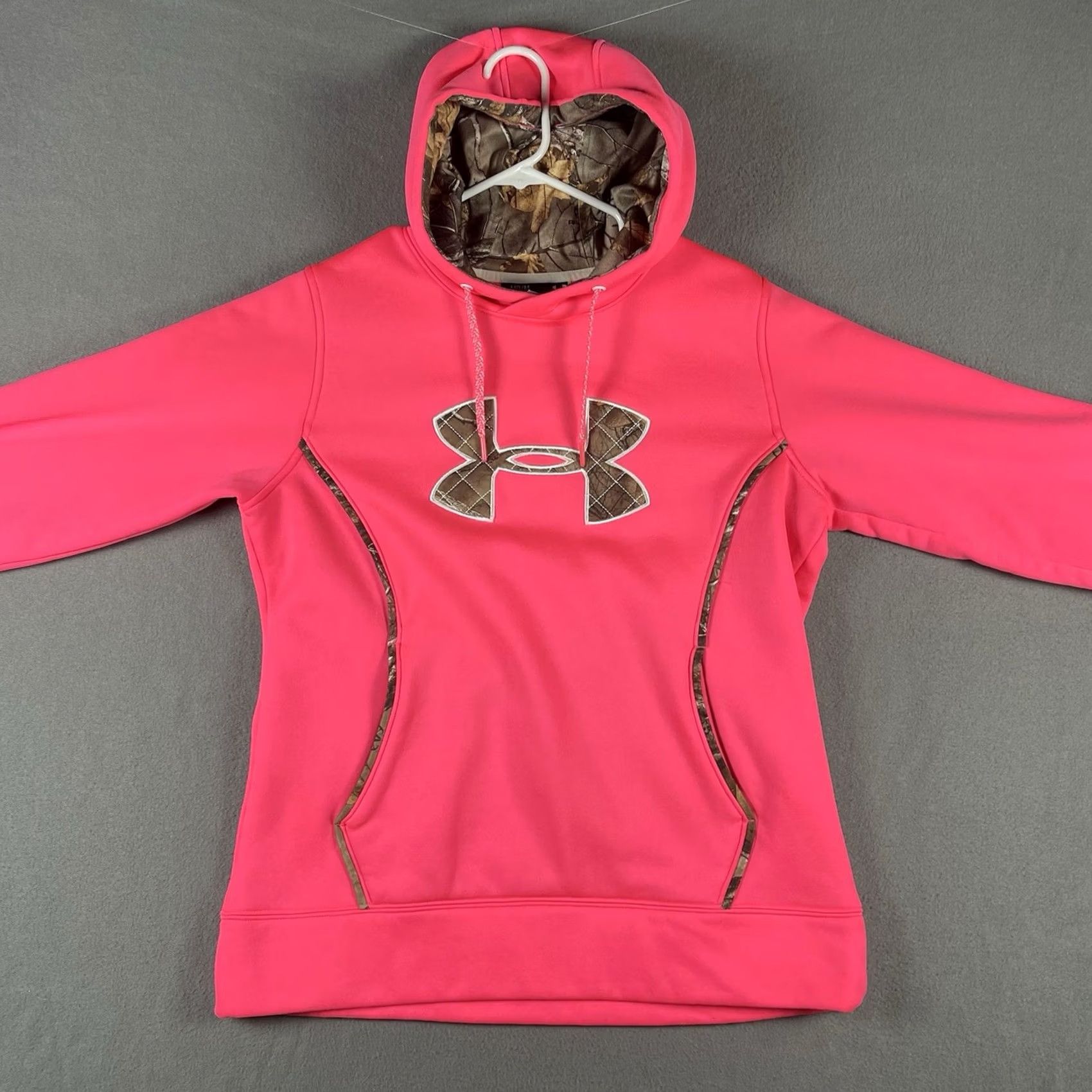 Under Armour Under Armour Hoodie Womens Storm Pullover Pink Camo Breast Cancer Logo Size M Size M / US 6-8 / IT 42-44 - 2 Thumbnail