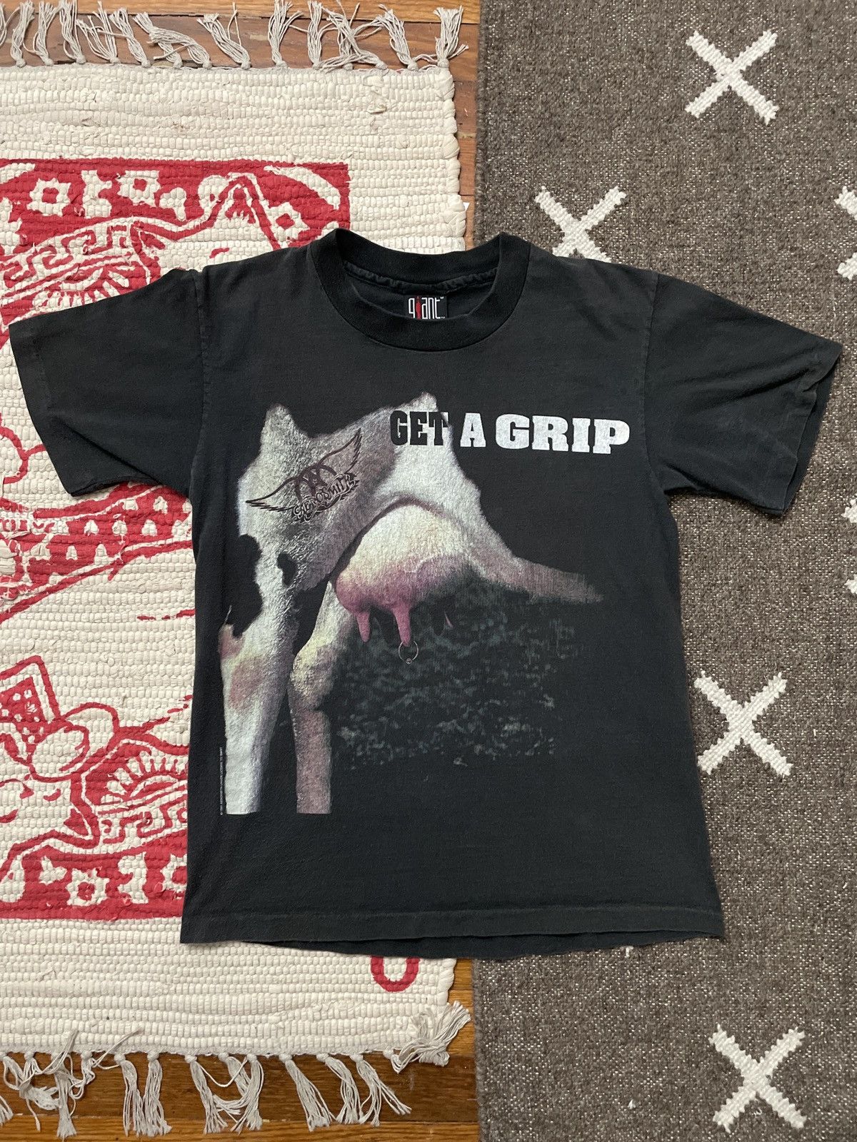 Aerosmith × Band Tees × Giant 1993 AEROSMITH GET A GRIP TOUR GRAPHIC SHIRT Size US M / EU 48-50 / 2 - 1 Thumbnail
