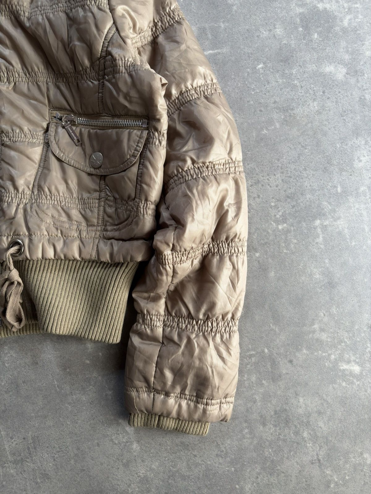 Japanese Brand 00s Fashion Addict N2B Style Faux Fur Hooded Bomber Jacket L Size M / US 6-8 / IT 42-44 - 5 Thumbnail