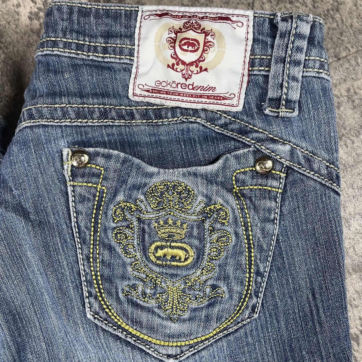 Ecko Unltd. Ecko Unltd Y2K Embroidered Jeans Size 30" / US 8 / IT 44 - 2 Thumbnail