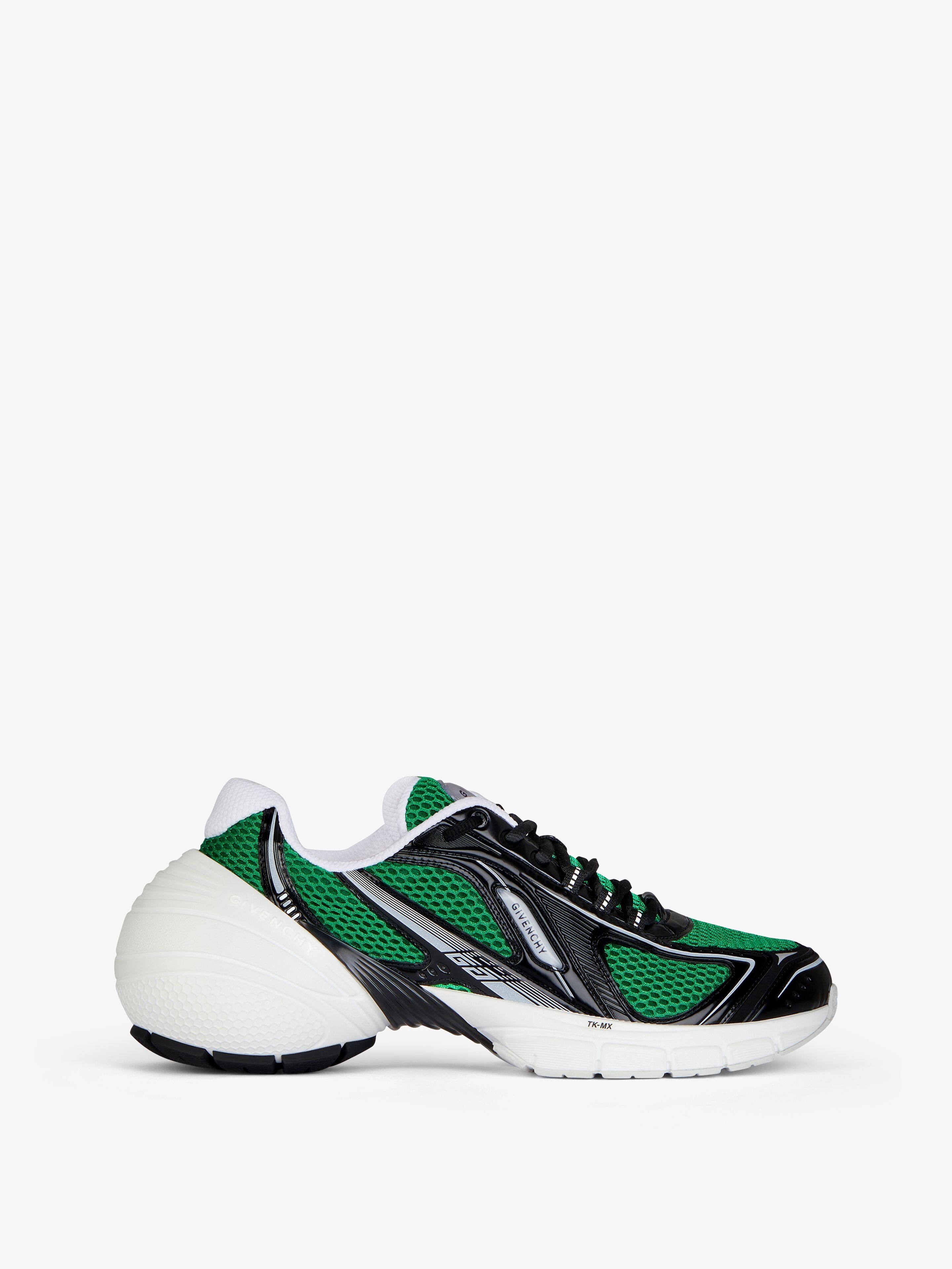 Givenchy TK-MX RUNNER Sneakers in Mesh and Synthetic Leather Green Size US 12 / EU 45 - 1 Thumbnail