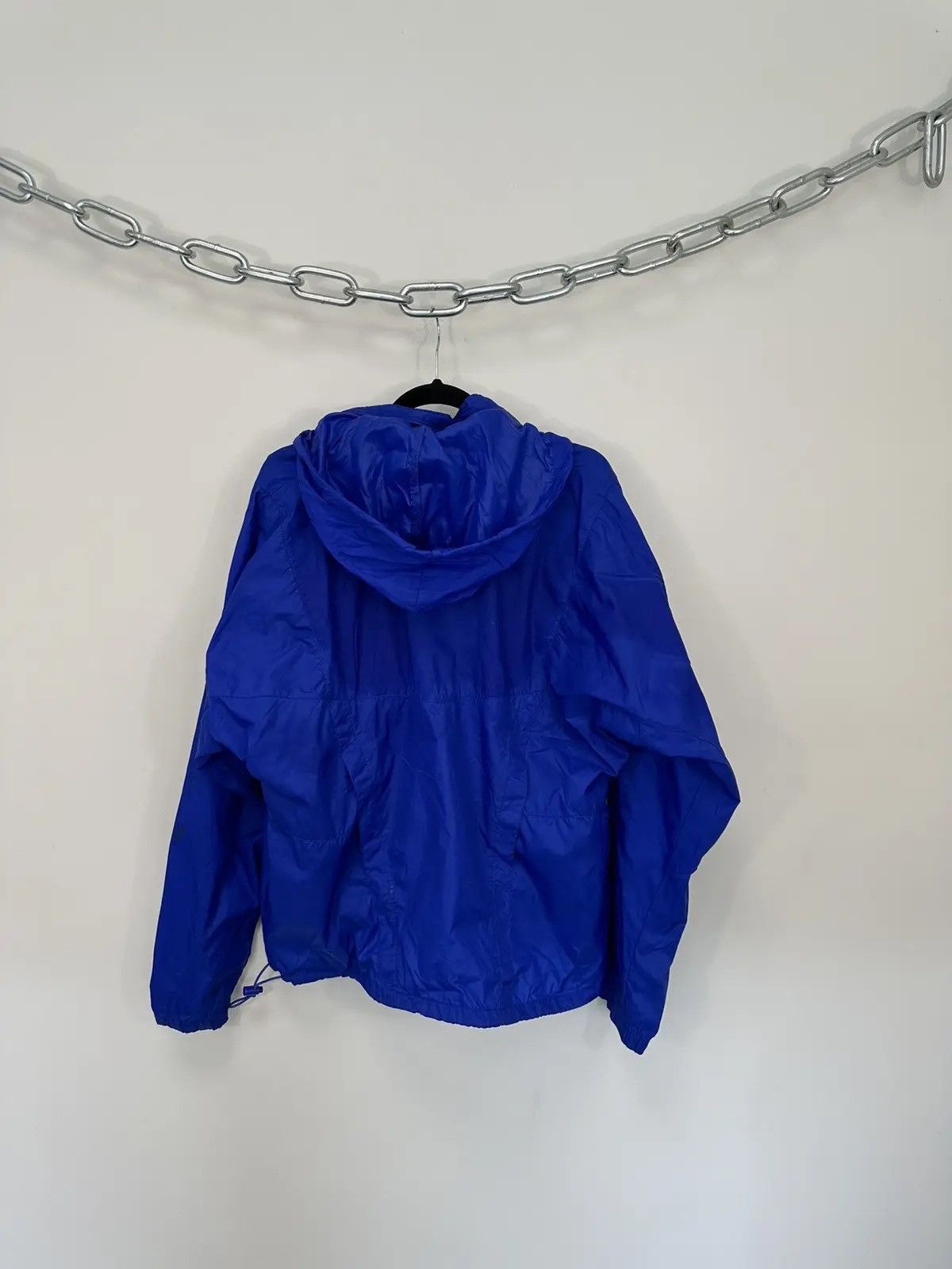 Nike × Vintage Vintage 90s Nike Y2K Blue Retro Hype Hooded Nylon Jacket Size US L / EU 52-54 / 3 - 9 Thumbnail