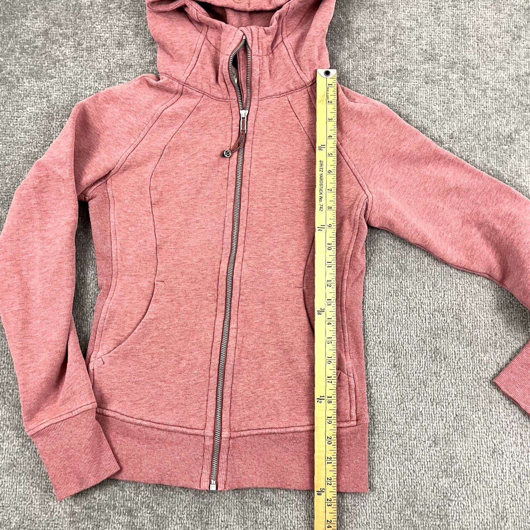 Lululemon LULULEMON Scuba Hoodie Women's Size 4 Pink Fleece Zip Hooded Casual Gym & Training Size S / US 4 / IT 40 - 5 Thumbnail