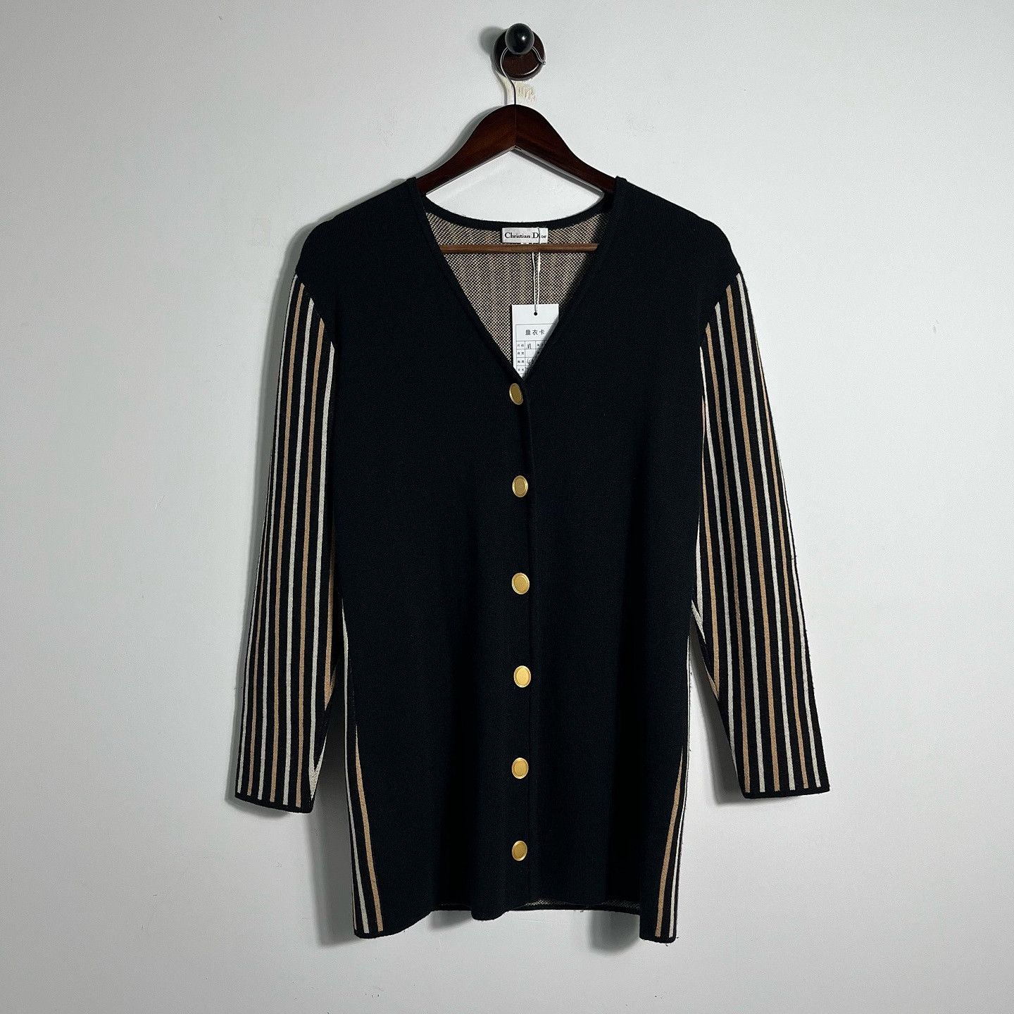 Dior Christian Dior Striped Knit Cardigan Size M Size US M / EU 48-50 / 2 - 1 Thumbnail