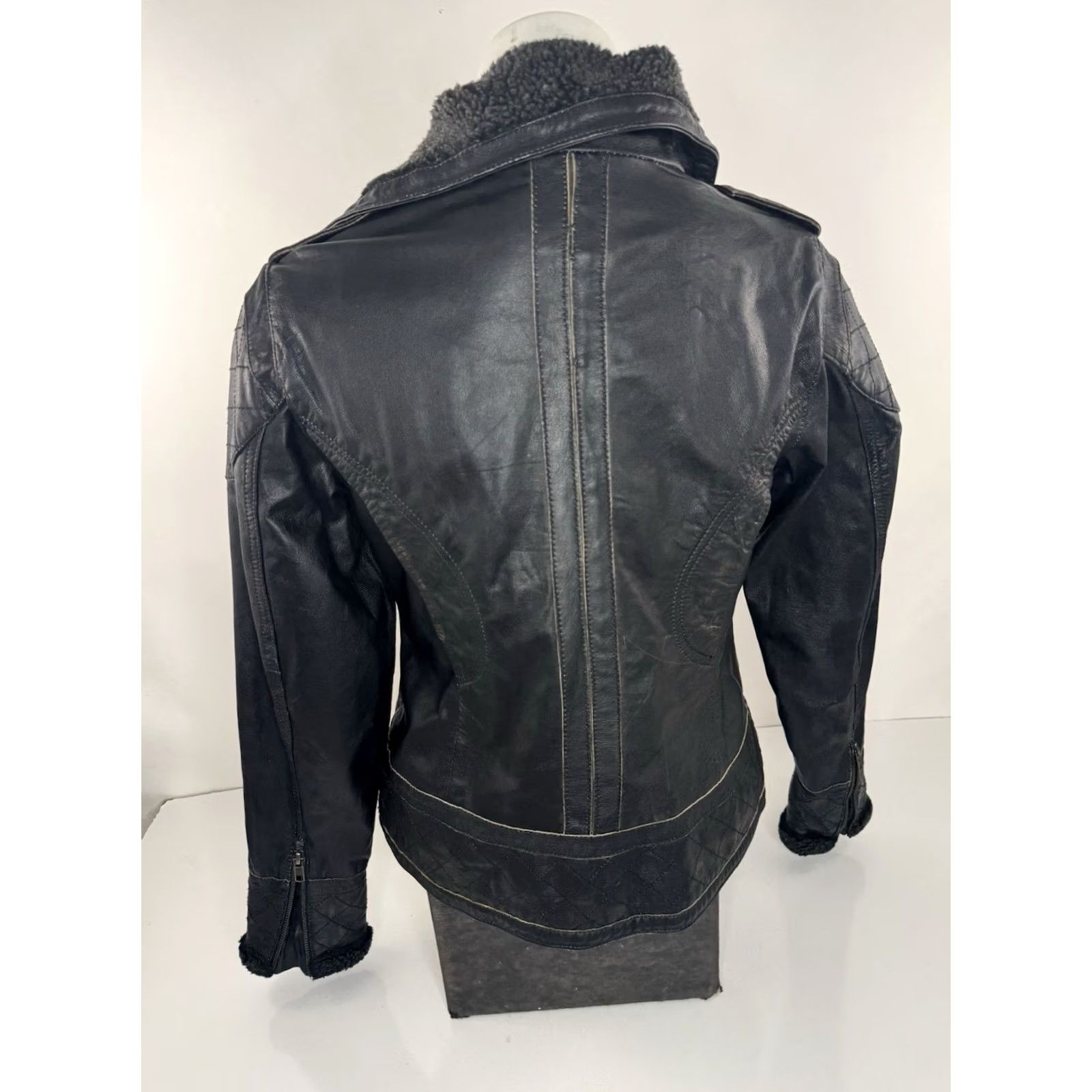Harley Davidson HARLEY-DAVIDSON Leather Womens XS Biker Motorcycle Jacket Shirt/Outerwear? Size XS / US 0-2 / IT 36-38 - 6 Thumbnail