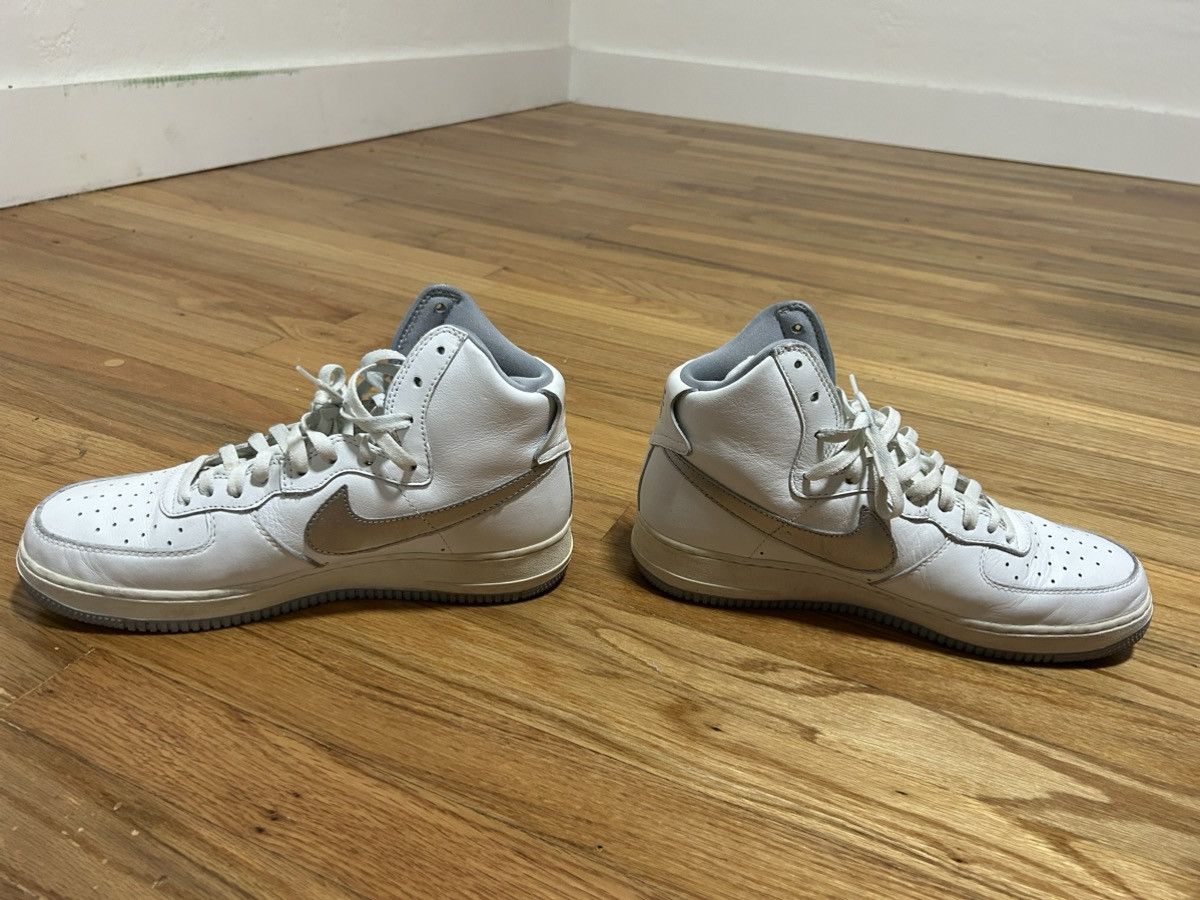 Nike Nike Air Force 1 High Retro QS White Wolf Grey Size 11 Size US 11 / EU 44 - 3 Thumbnail