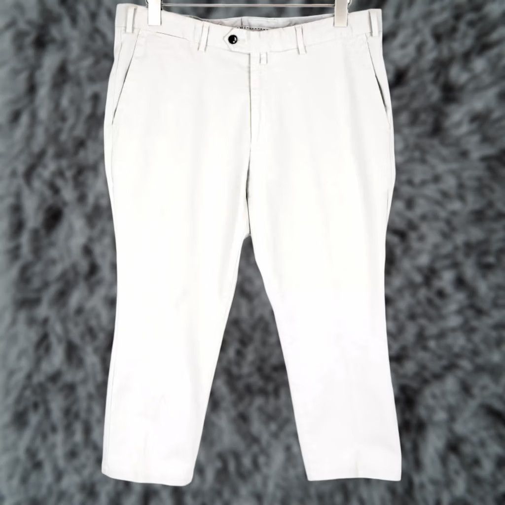 Suitsupply SUITSUPPLY Porto Trousers Men's Pure Cotton Light Grey Chino UK 42 / W37 Zip Fly Size US 42 / EU 58 - 1 Thumbnail