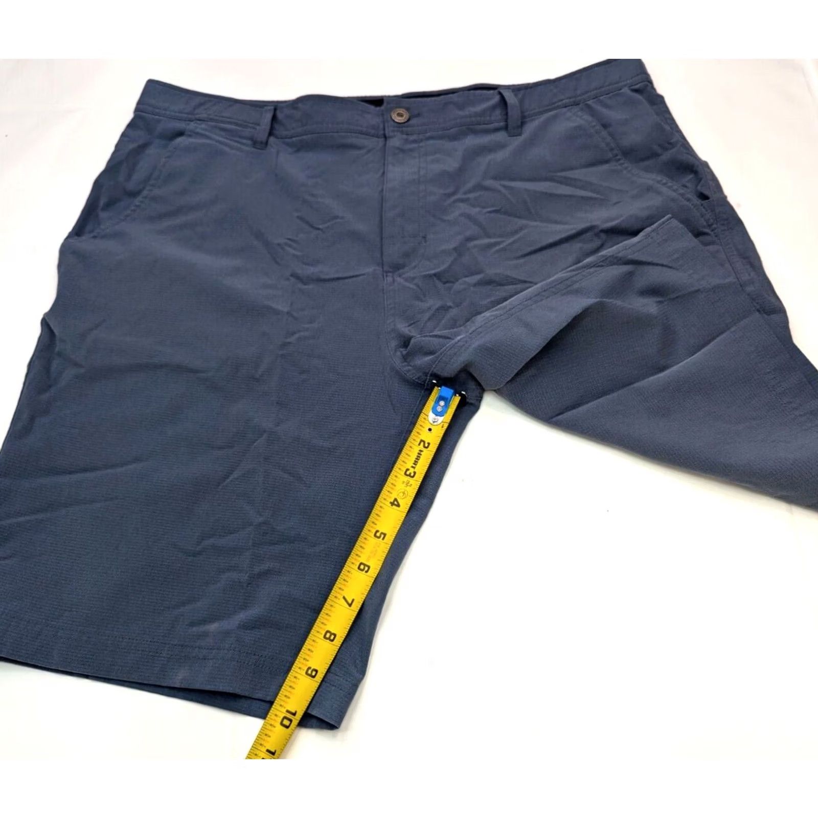 Vintage Gerry Chino Golf Shorts Men 38x10 Light Blue 10" Inseam 5-Pocket Ripstop Outdoor Comfort Regular Rise Knits Nylon Spandex Logo Size US 38 / EU 54 - 3 Thumbnail
