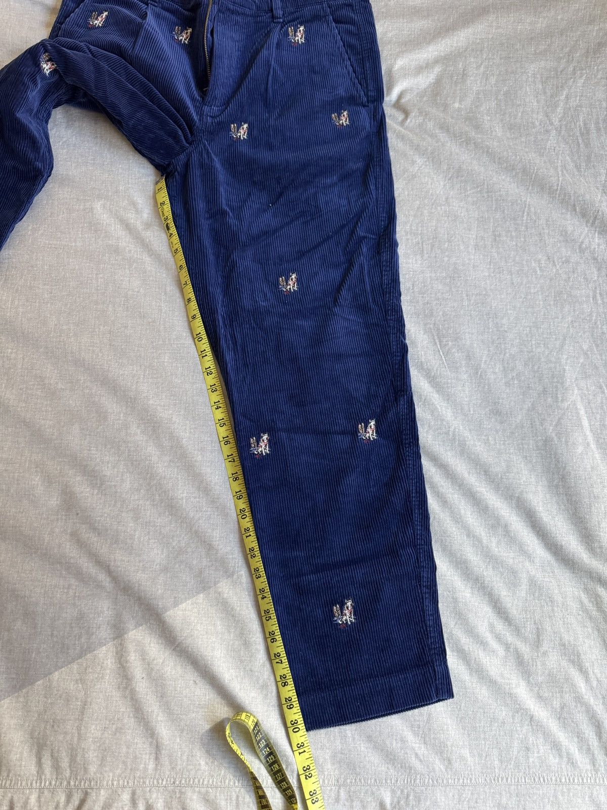 Polo Ralph Lauren Polo Ralph Lauren Embroidered Corduroy Trousers Size US 32 / EU 48 - 11 Thumbnail