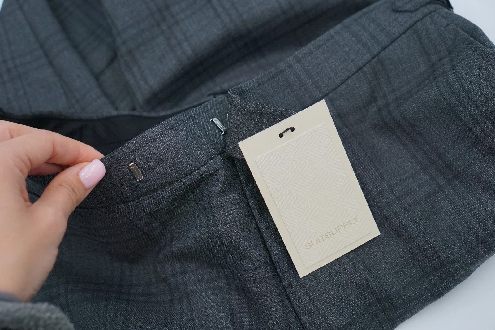 Suitsupply Men Suitsupply Pants Trousers Grey Brescia Wool Plaid US36 Size 36R - 3 Thumbnail