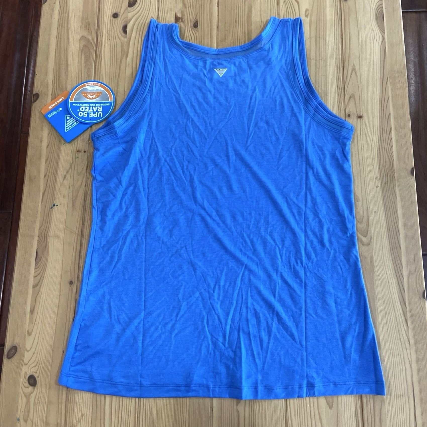 Vintage Columbia Slack Water Knit Tank II Womens Medium Blue Shirt UPF 50 Omni-Shade Tank Women M Blue UV Protection Outdoor Hiking Walking Shirt Size M / US 6-8 / IT 42-44 - 6 Thumbnail