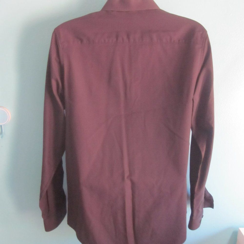 Calvin Klein Calvin Klein Black Gray Dress Shirt Mens Button Up Size M Size US M / EU 48-50 / 2 - 10 Thumbnail
