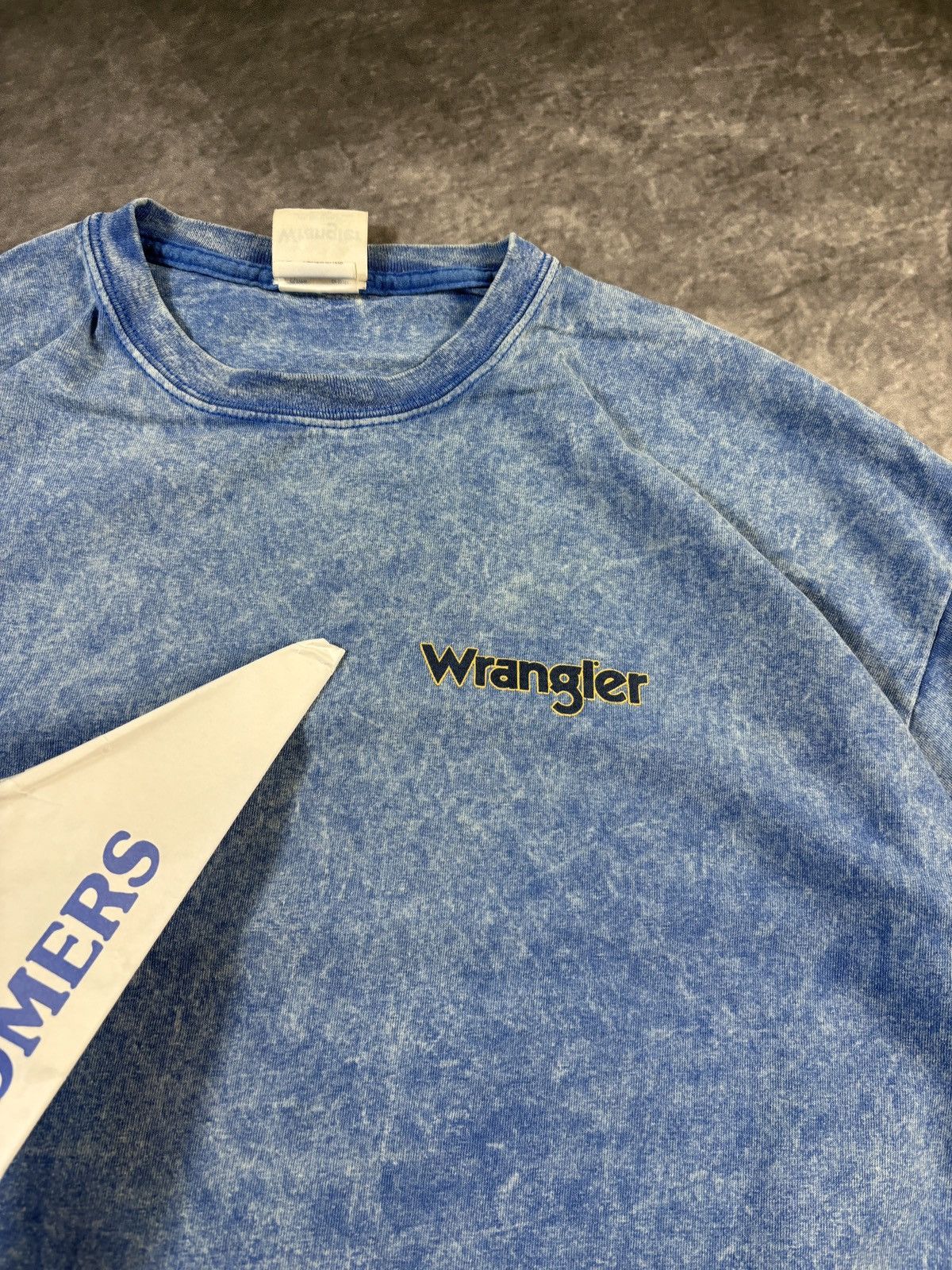 Wrangler Vintage Wrangler Acid Wash Tee Shirt Wrangler Jeans Western Size US XL / EU 56 / 4 - 7 Thumbnail