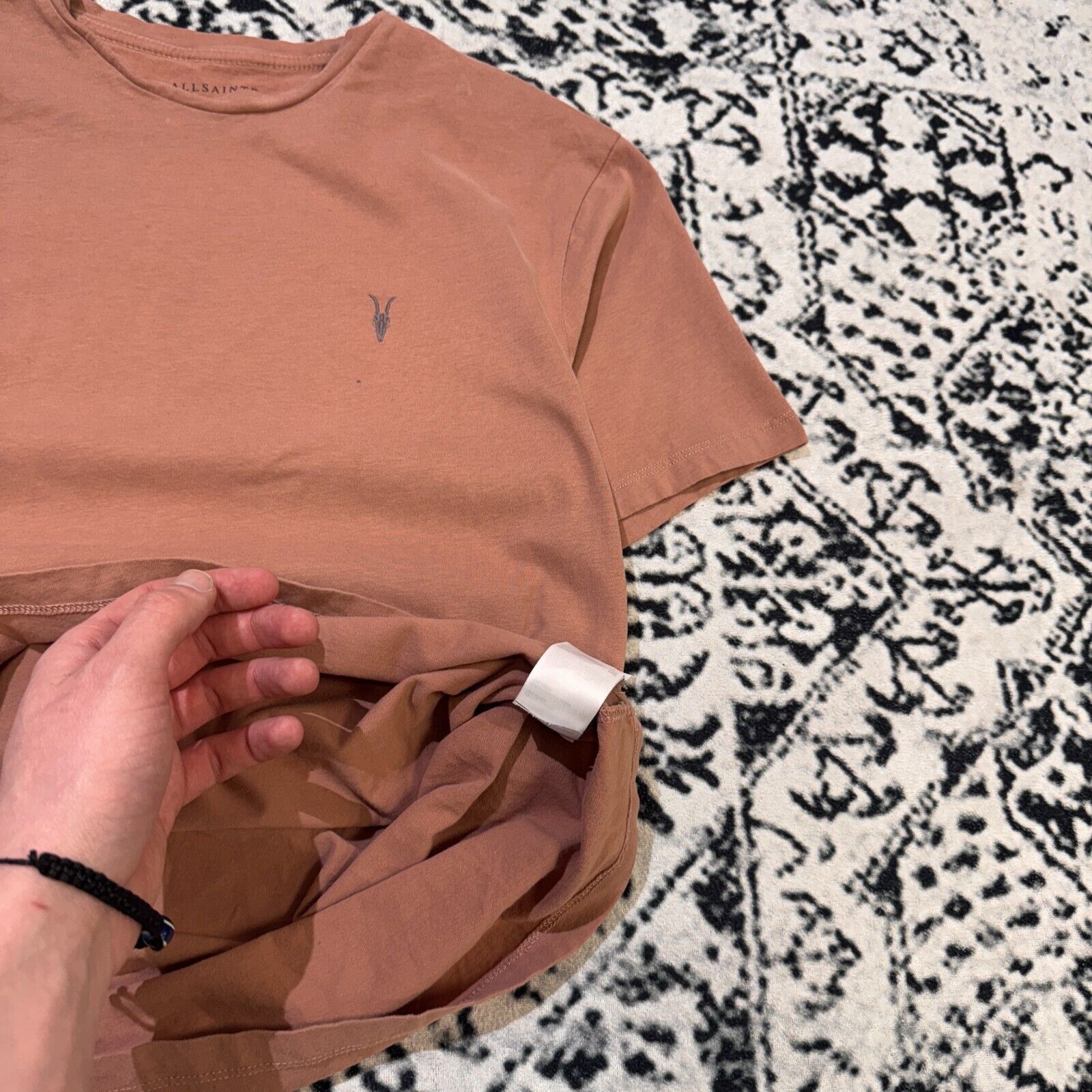 Allsaints × Vintage Vintage All Saints Unisex Rust Cotton T-Shirt Size S Y2K 90s Size US S / EU 44-46 / 1 - 9 Thumbnail