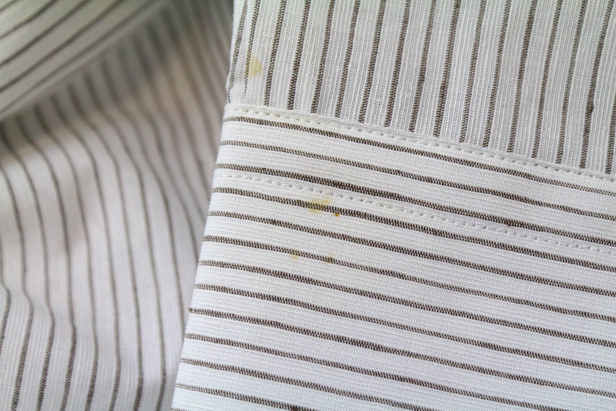 Suitsupply ~XS White Cotton Linen Striped Long Sleeve Shirt 77288 Size US XS / EU 42 / 0 - 9 Thumbnail