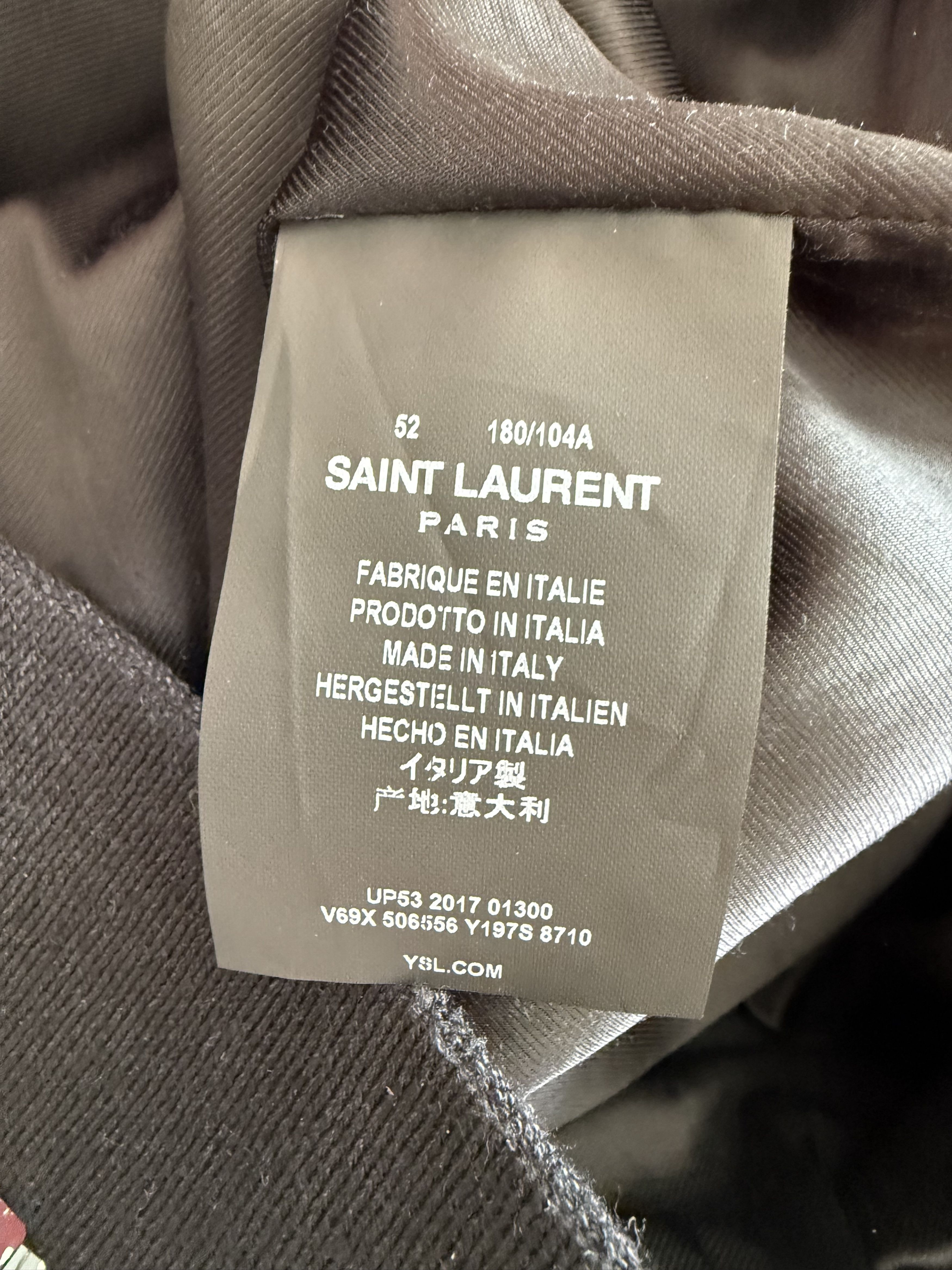 Saint Laurent Paris Saint Laurent Sequin Teddy Bomber Jacket Size US L / EU 52-54 / 3 - 14 Thumbnail
