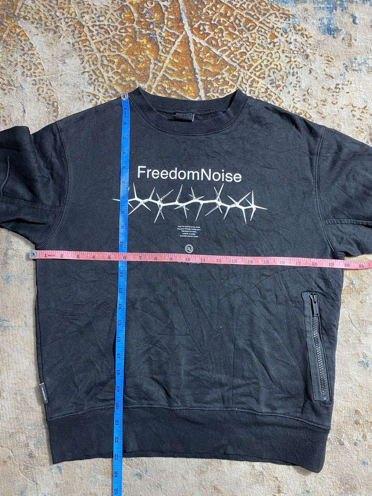 Japanese Brand × Undercover Undercover GU Freedom Noise Knit Sweater croped Size US M / EU 48-50 / 2 - 9 Thumbnail
