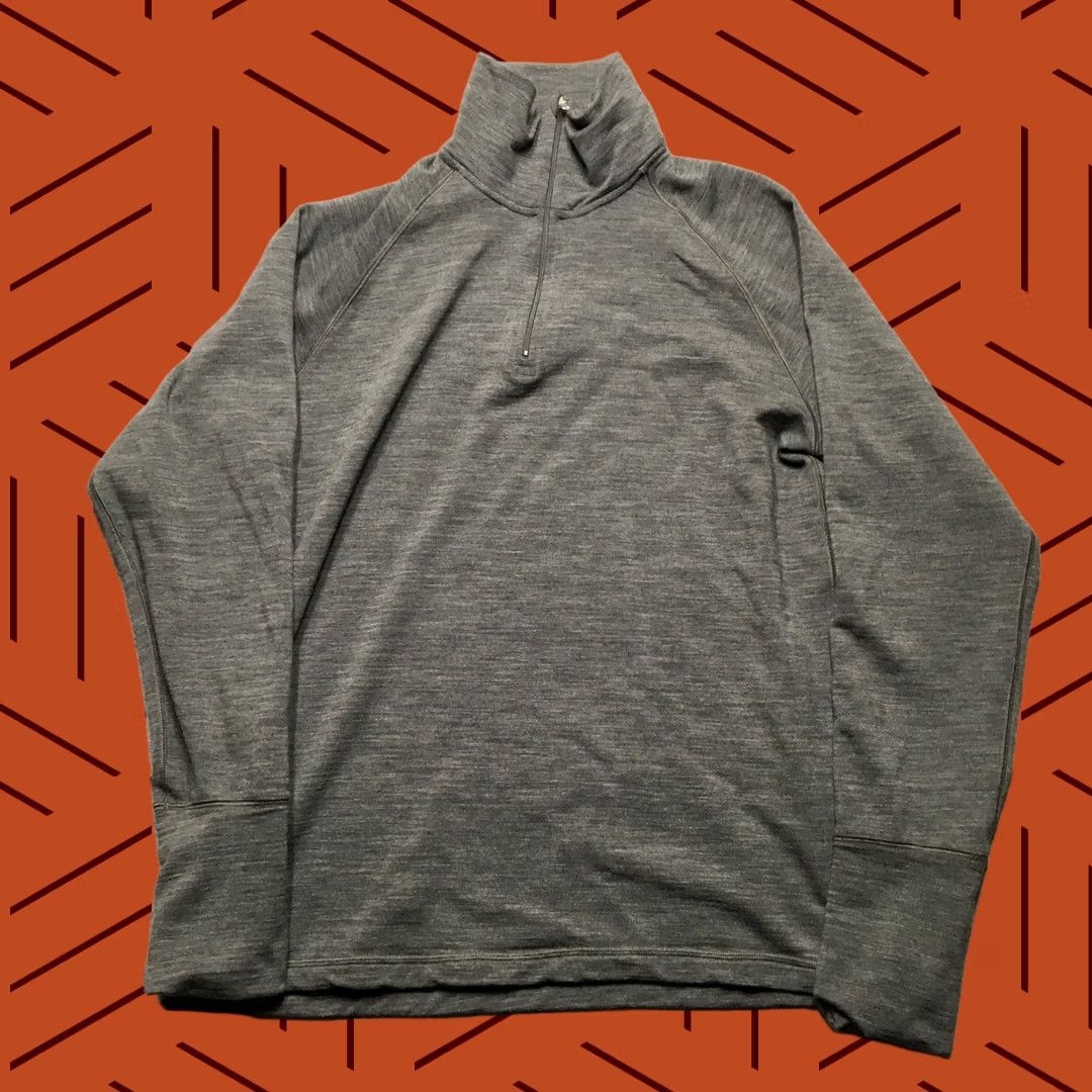 Arket Arket Sweatshirt Mens Large Gray Functional Merino Wool 1/4 Zip Pullover Knit Size US L / EU 52-54 / 3 - 1 Thumbnail