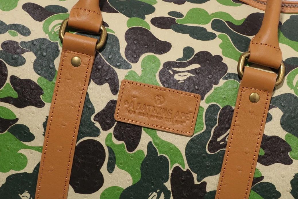 Bape Bape ABC CAMO PU Leather Large Boston Bag Size ONE SIZE - 3 Thumbnail