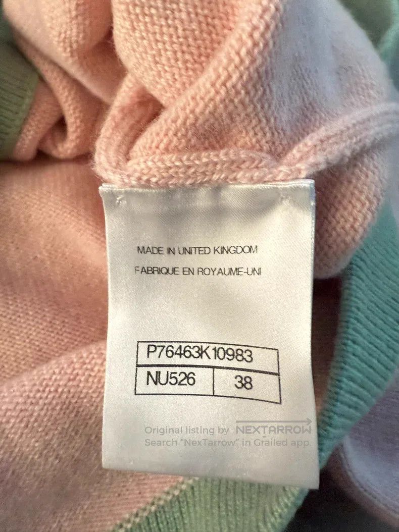Chanel Chanel 24c pink green 100% cashmere cardigan coat Size XS / US 0-2 / IT 36-38 - 7 Thumbnail