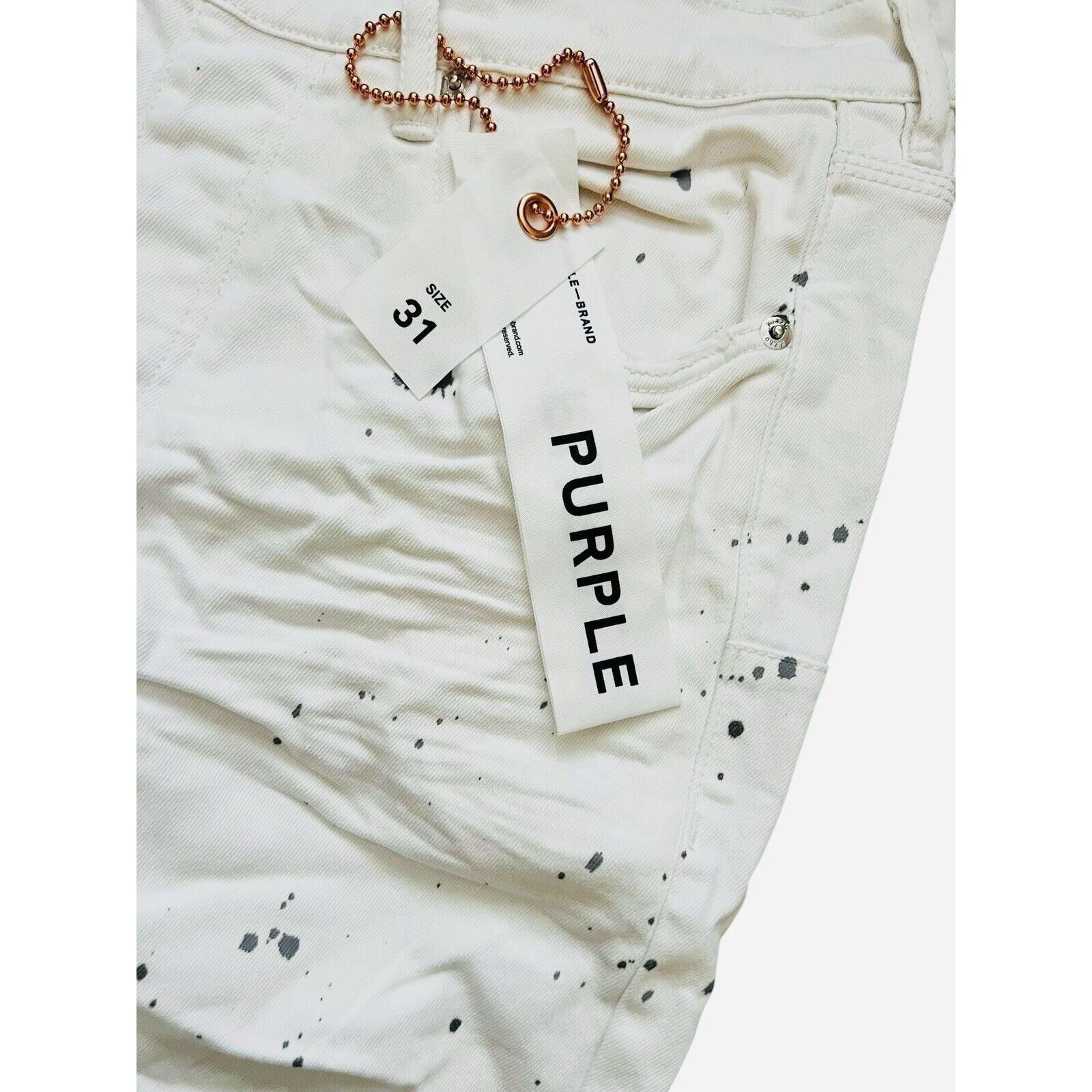 Purple × Purple Brand Purple Brand Jeans Mens Slim Fit White P001 Size 31/30 Size US 31 - 8 Thumbnail