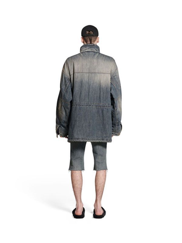Balenciaga o1w1db10825 Parka in Blue Size US M / EU 48-50 / 2 - 5 Thumbnail