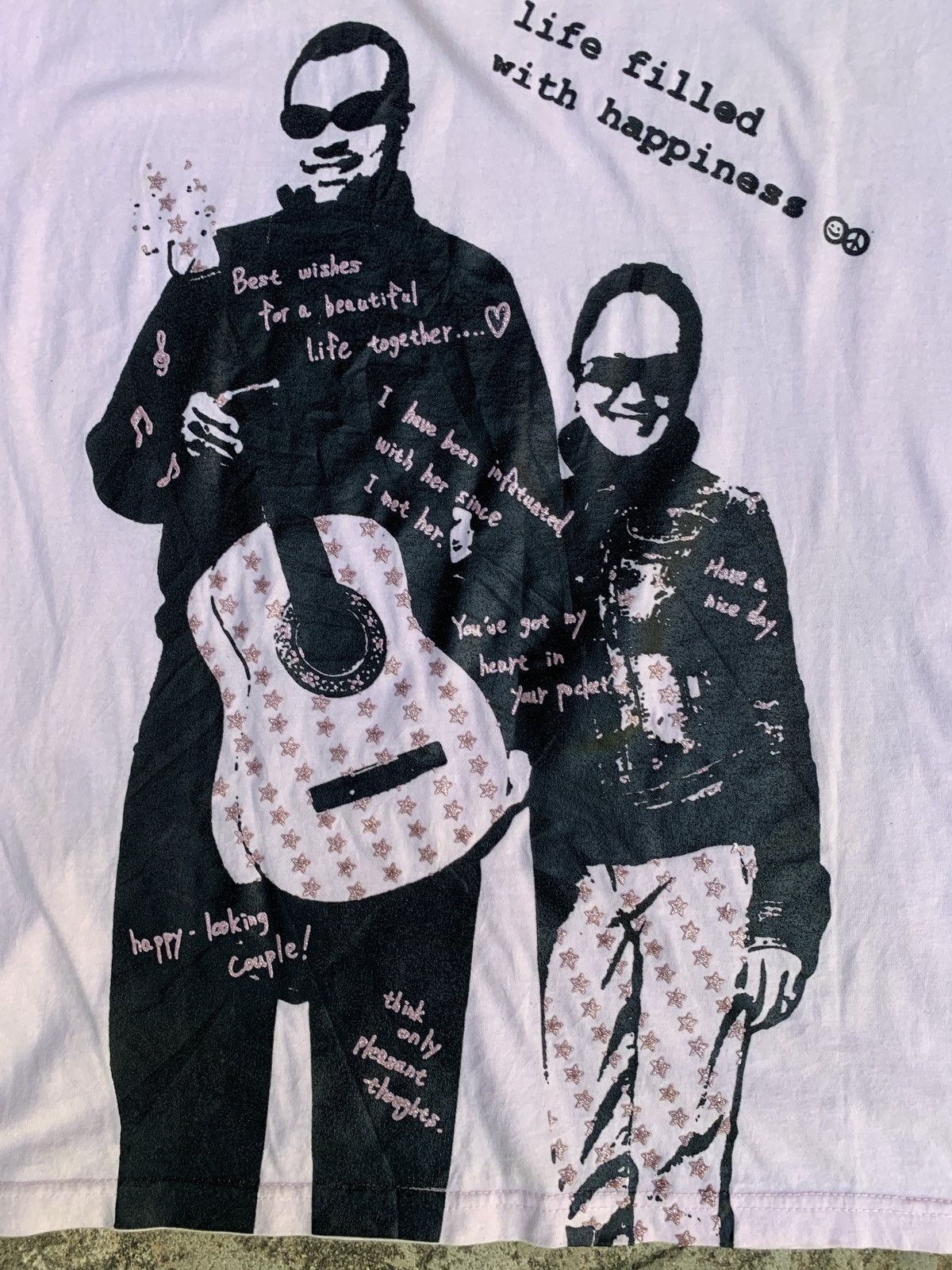 If Six Was Nine × Japanese Brand × Le Grande Bleu (L.G.B.) Shu USA Soft Pink Big Couple Graphic Top Size L / US 10 / IT 46 - 5 Thumbnail