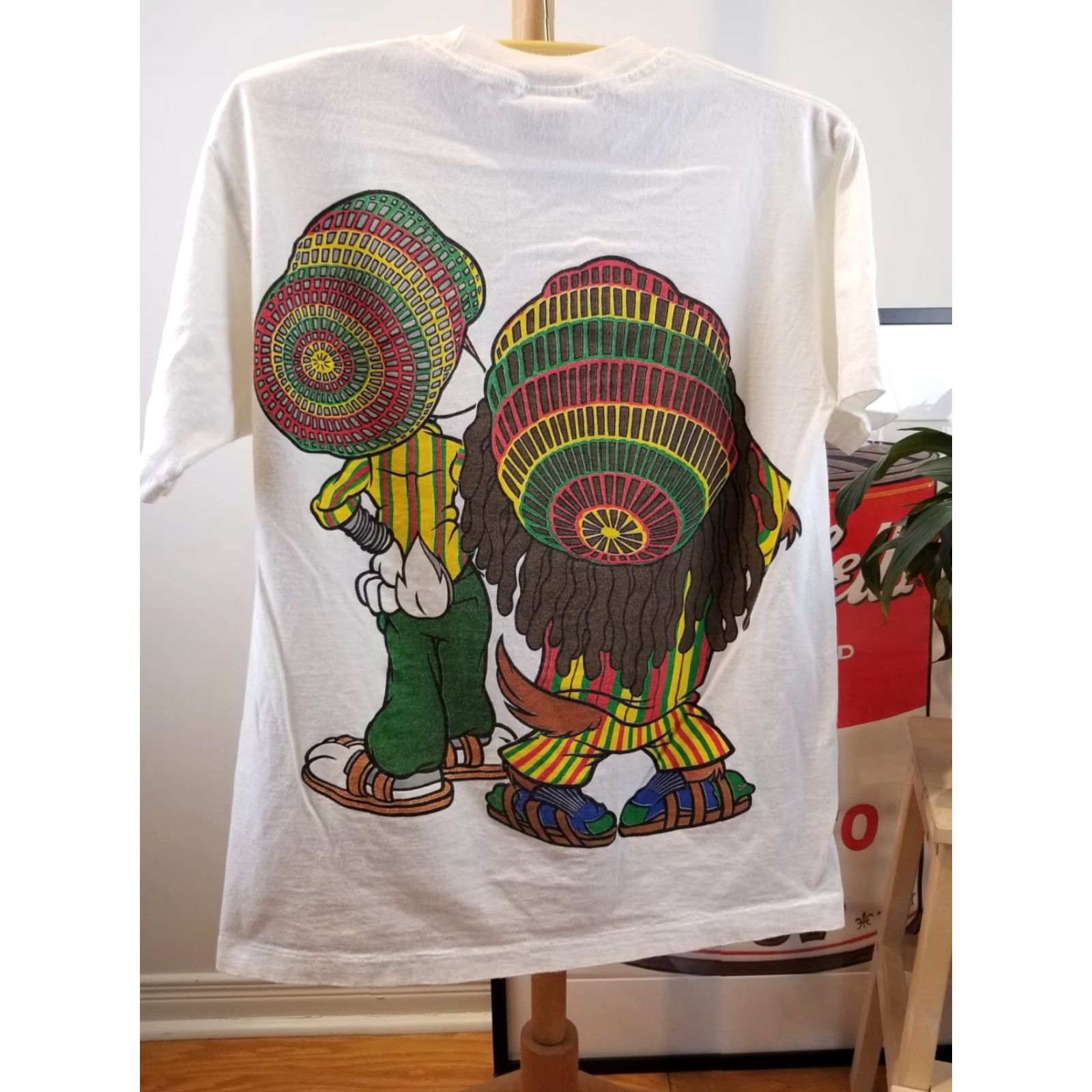 Vintage VINTAGE 1993 TAZ & BUGS BUNNY WARNER BROS COTTON SINGLE STITCH T-SHIRT SZ LARGE Size US L / EU 52-54 / 3 - 7 Thumbnail