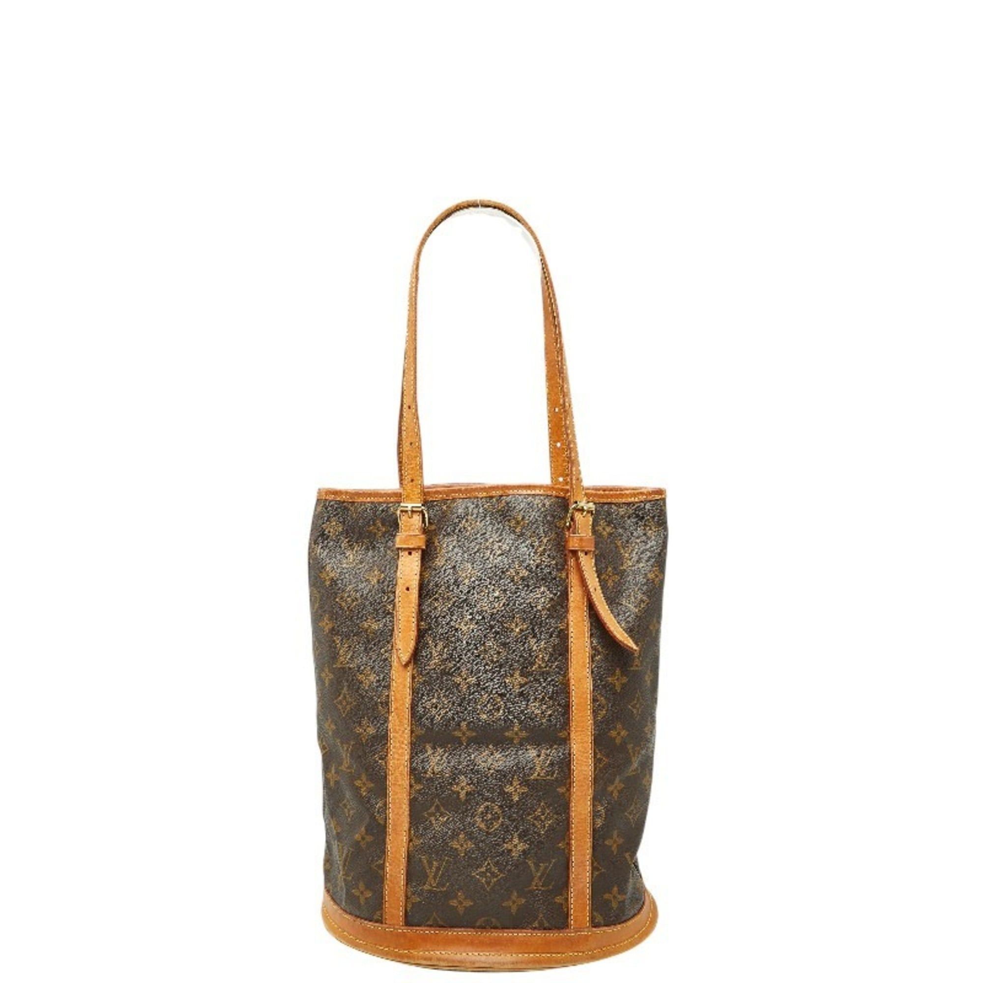 Louis Vuitton Monogram Bucket Gm Tote Bag/shoulder Bag/bucket Bag M42236 Brown Leather Women's Louis Vuitton