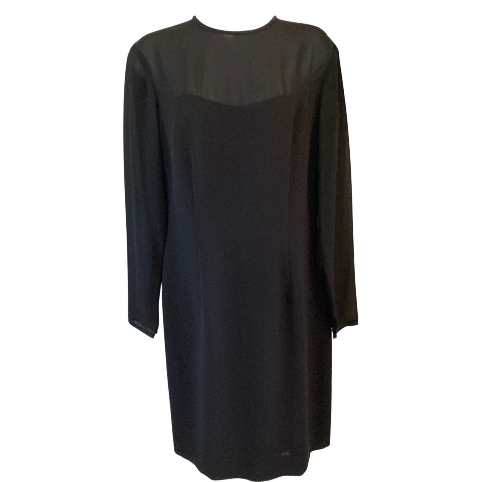 Nicole Miller Nicole Miller NYC Black Sheer-Yoke Dress – Size 8 Size M / US 6-8 / IT 42-44 - 1 Thumbnail