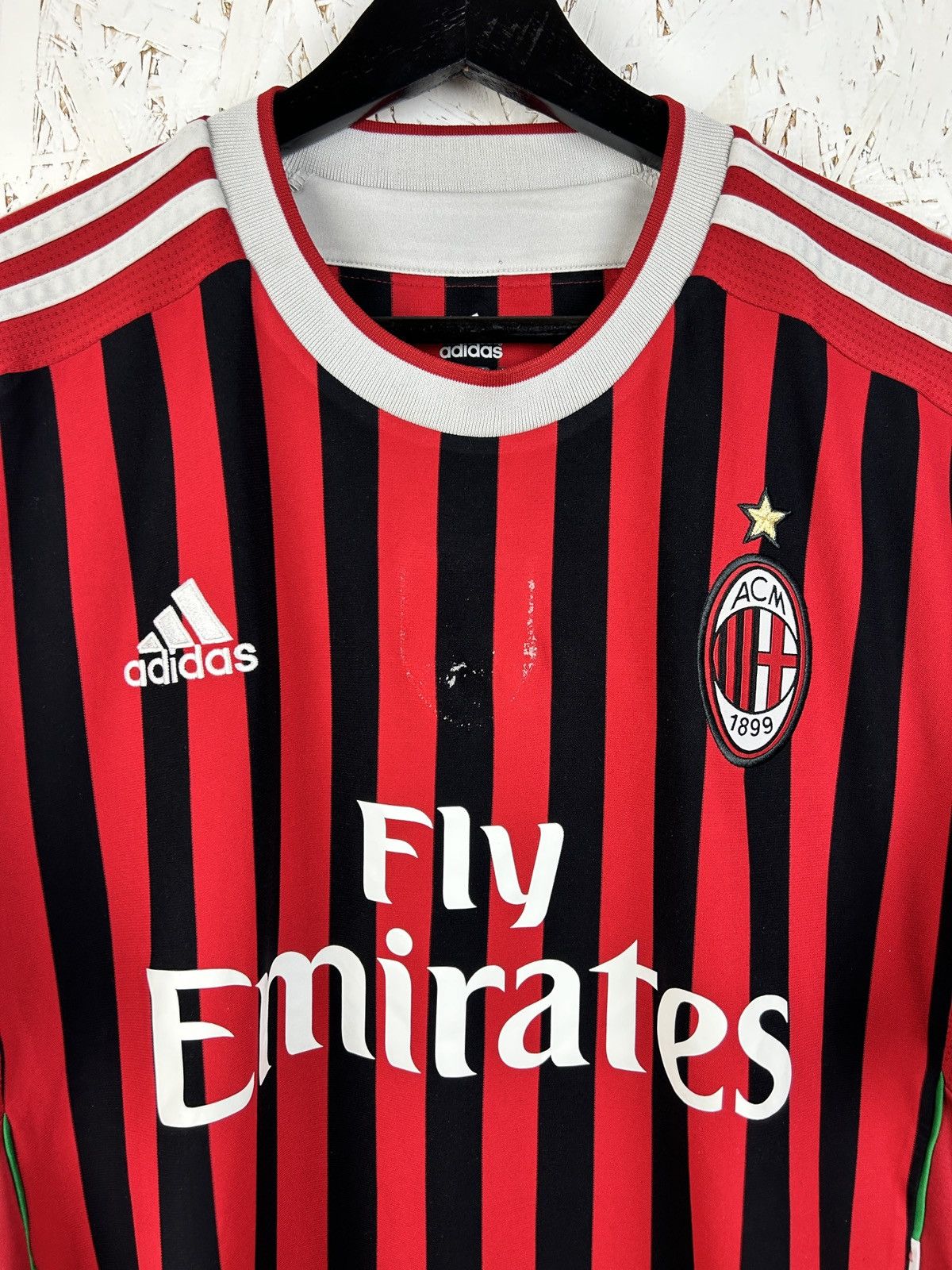 Adidas Adidas AC Milan 2011/12 #11 Zlatan Ibrahimovic Signed Jersey Size US M / EU 48-50 / 2 - 6 Thumbnail