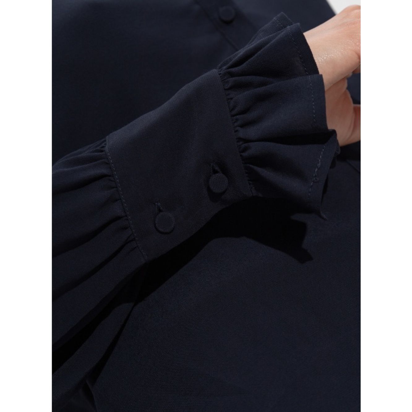 Zadig & Voltaire Zadig & Voltaire Thely Soft Shirt Navy NWT Sz S 100% Viscos Size S / US 4 / IT 40 - 3 Thumbnail