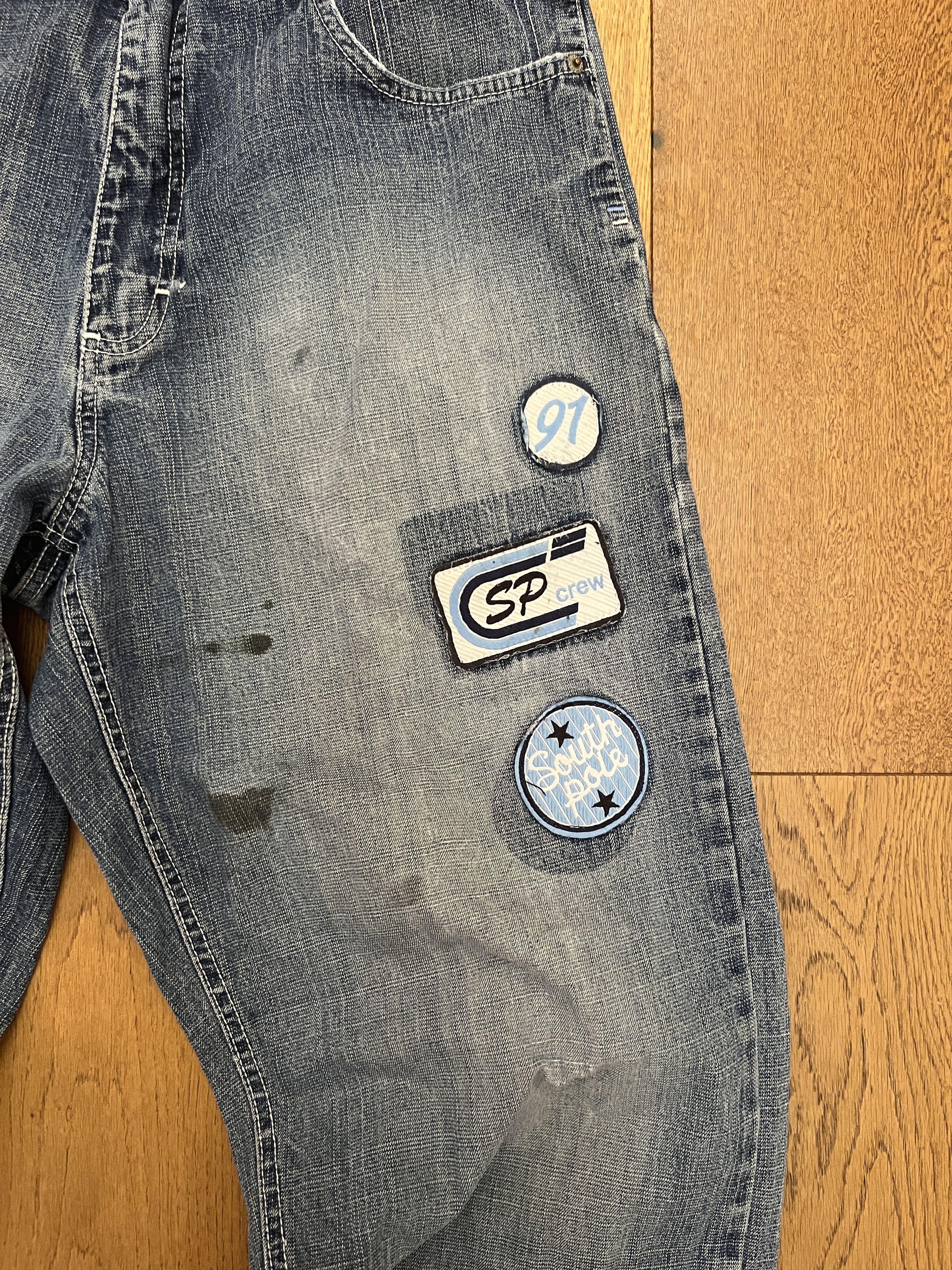 Southpole Vtg Southpole Baggy Patched Jeans 34 Y2K Cyber Streetwear Size US 34 / EU 50 - 2 Thumbnail