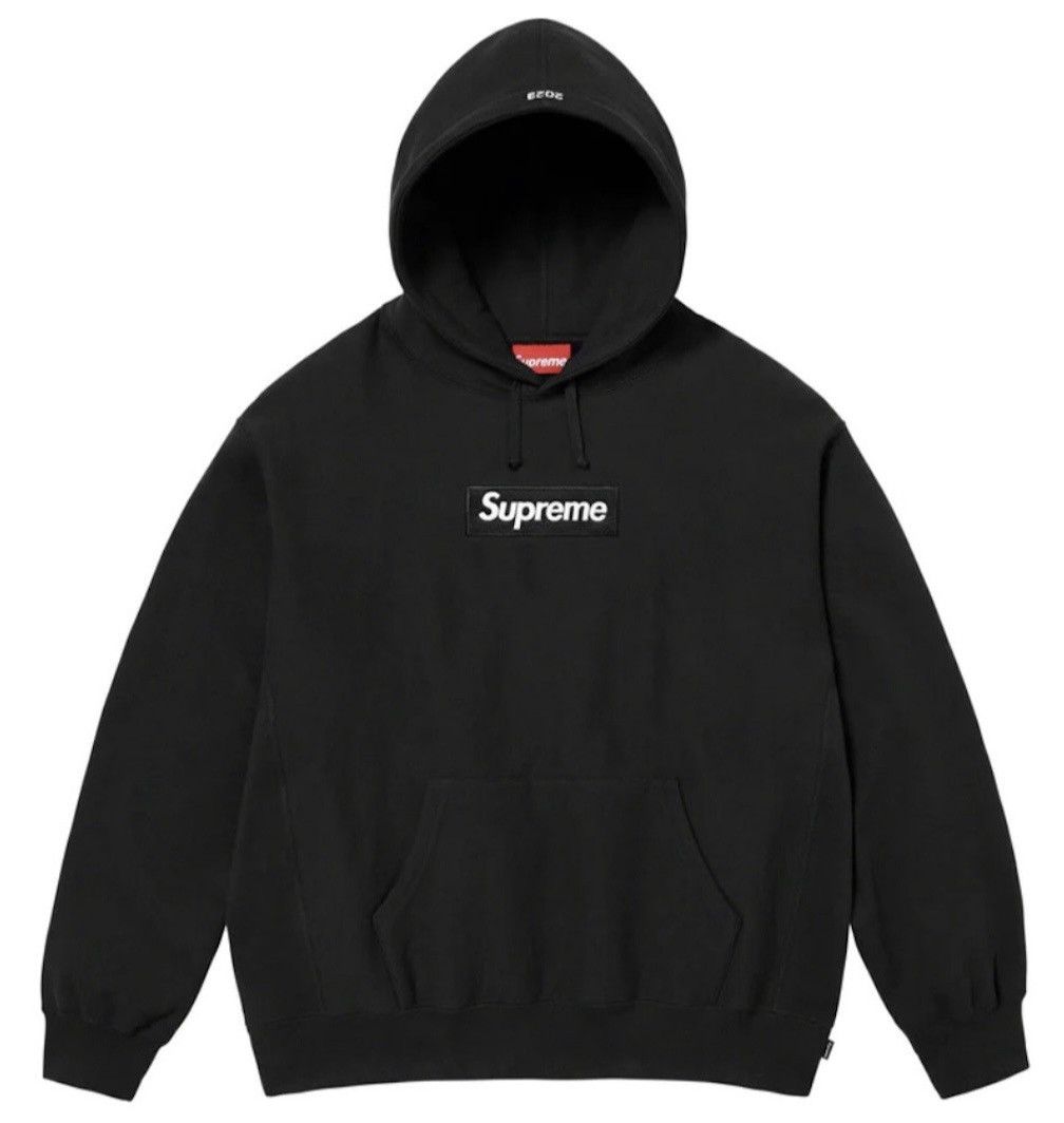 Pre-owned Supreme Black  Box Logo Hoodie Size 2xl @bigfeetheataz