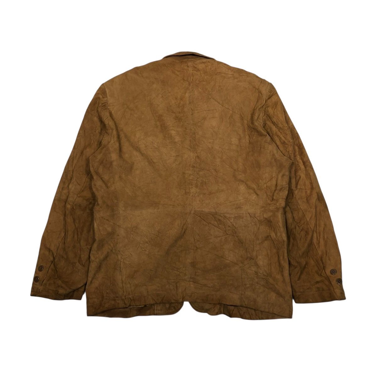 Genuine Leather 🔥VINTAGE CHORE LEATHER JACKET WORKER PELLARI ISSEY MIYAKE Size US M / EU 48-50 / 2 - 2 Thumbnail